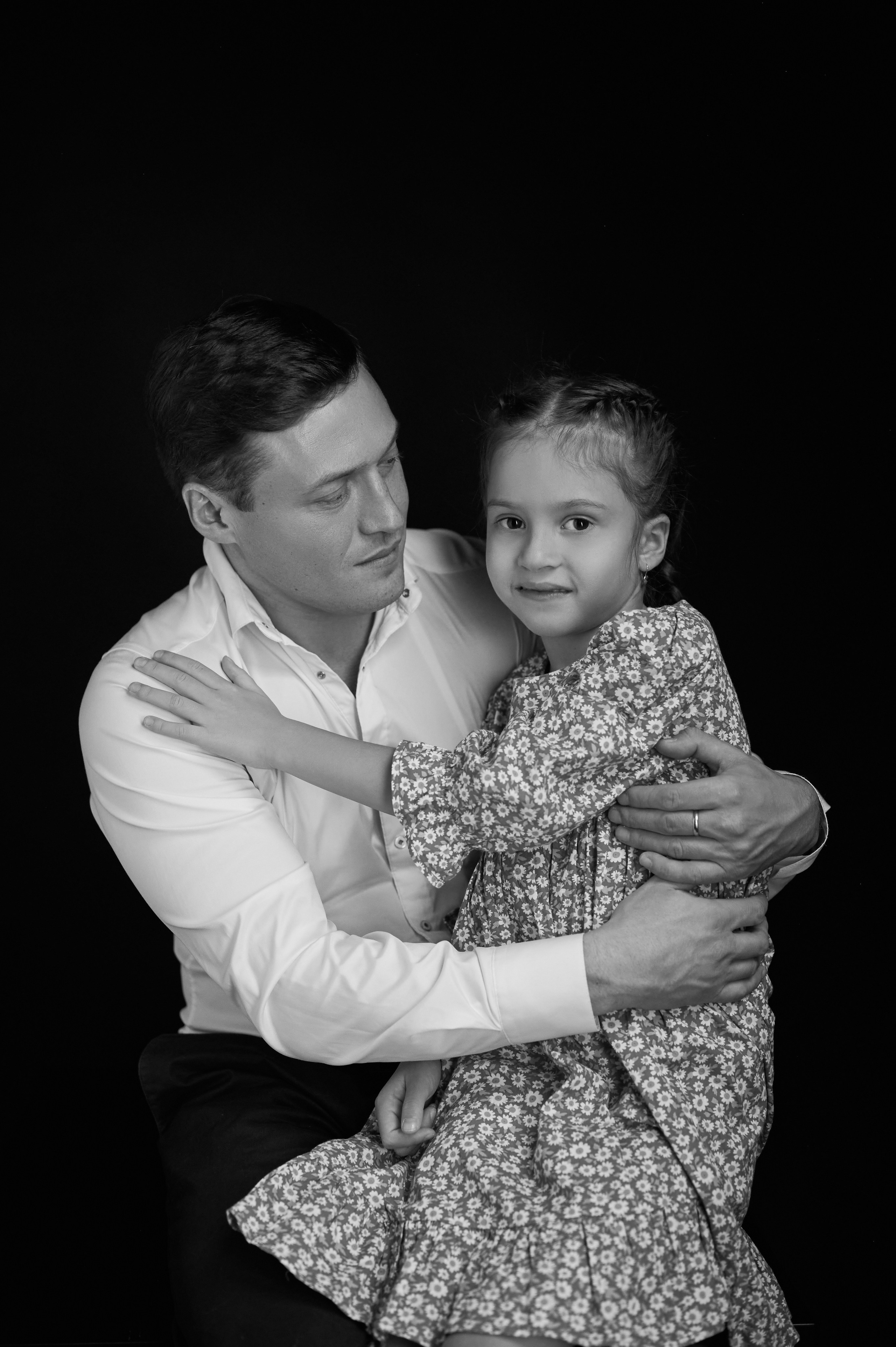 Отец и дочь. Фотограф Регина Барская, Калуга