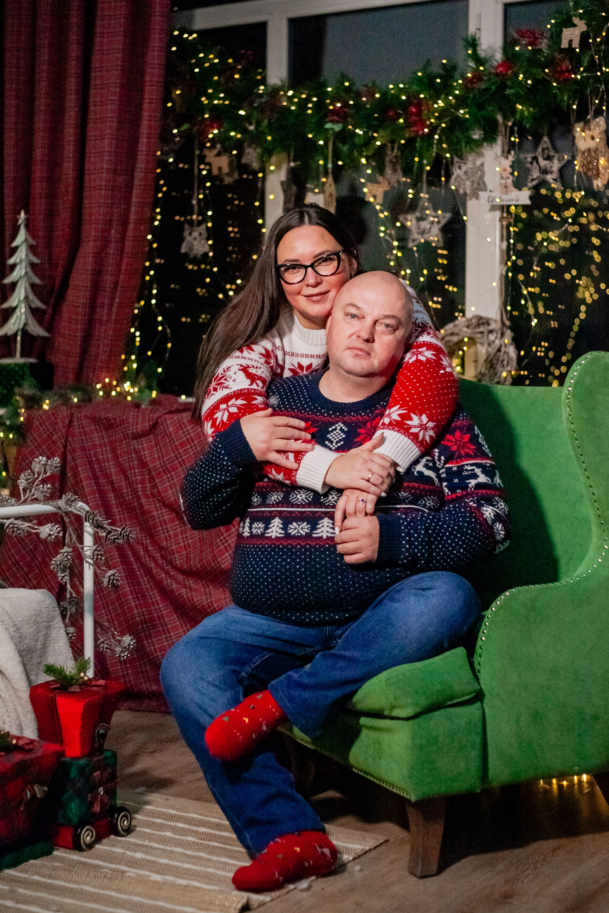 Ульяна и ее семья новый год 2024. Свадебный и семейный фотограф в Армавире