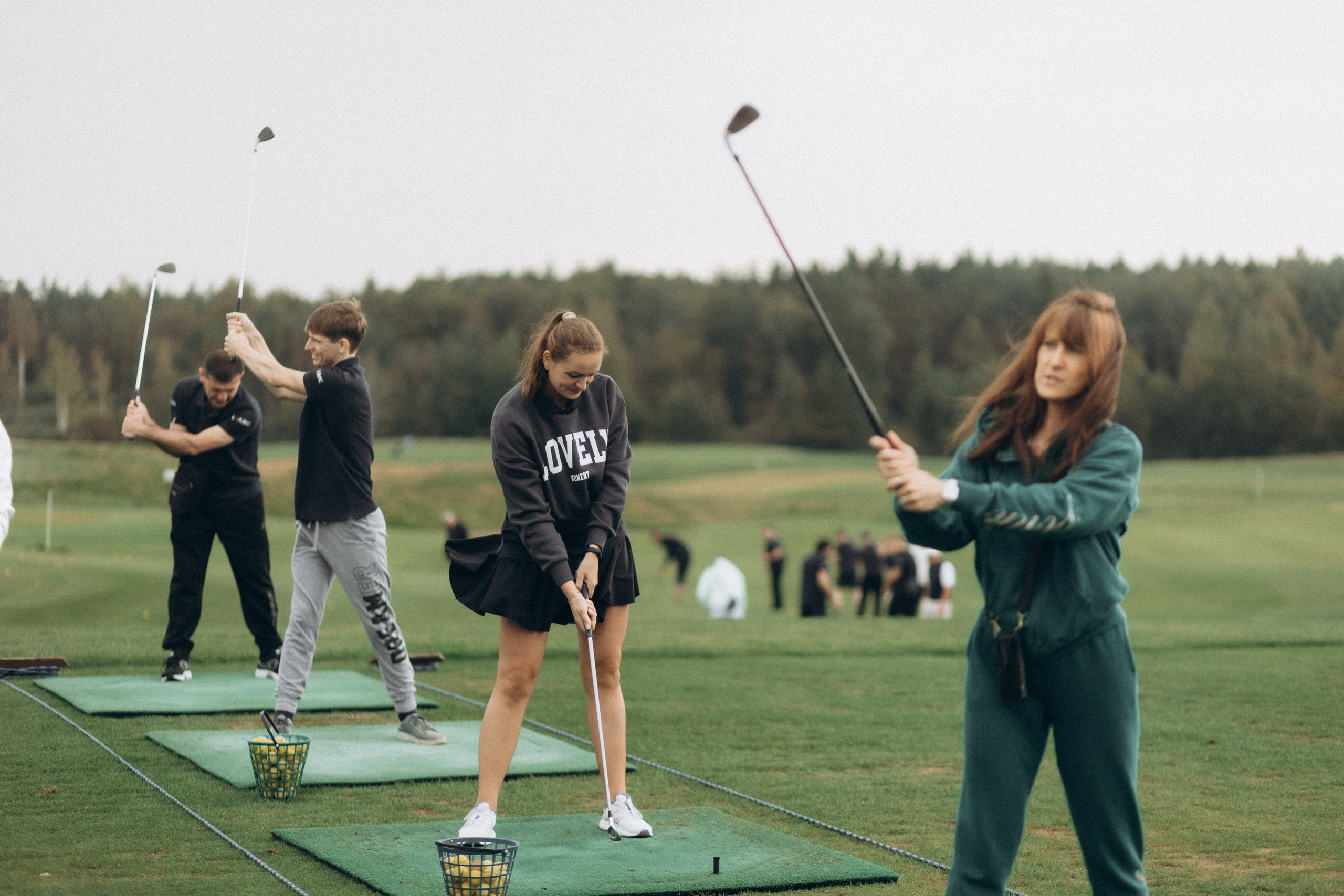 Корпоратив компании Аксон «игра в гольф». Фотограф Артем Бросов в Санкт-Петербурге и Дубае
