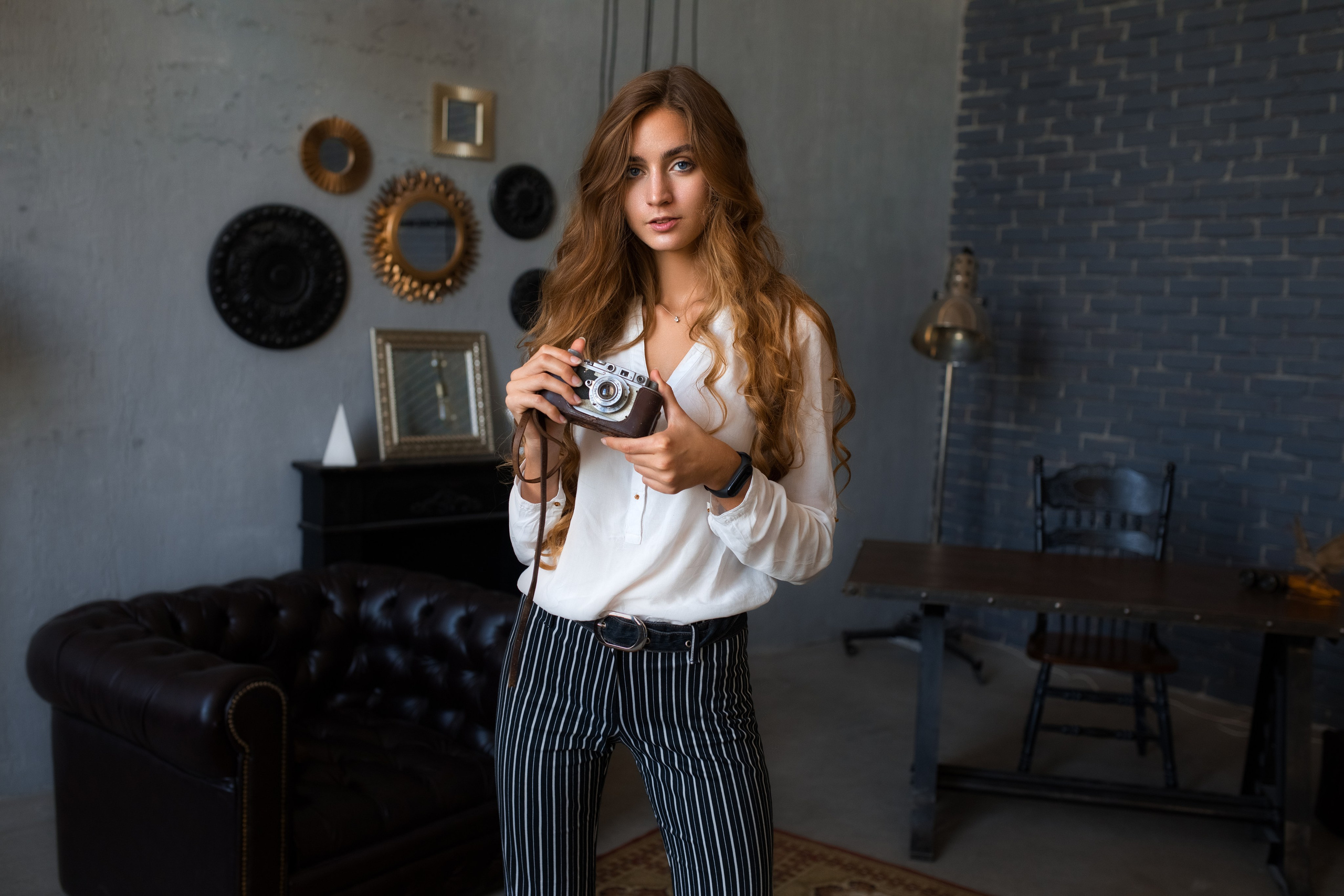 Фотосет с Дианой в интерьерной студии и в парке для «себя»