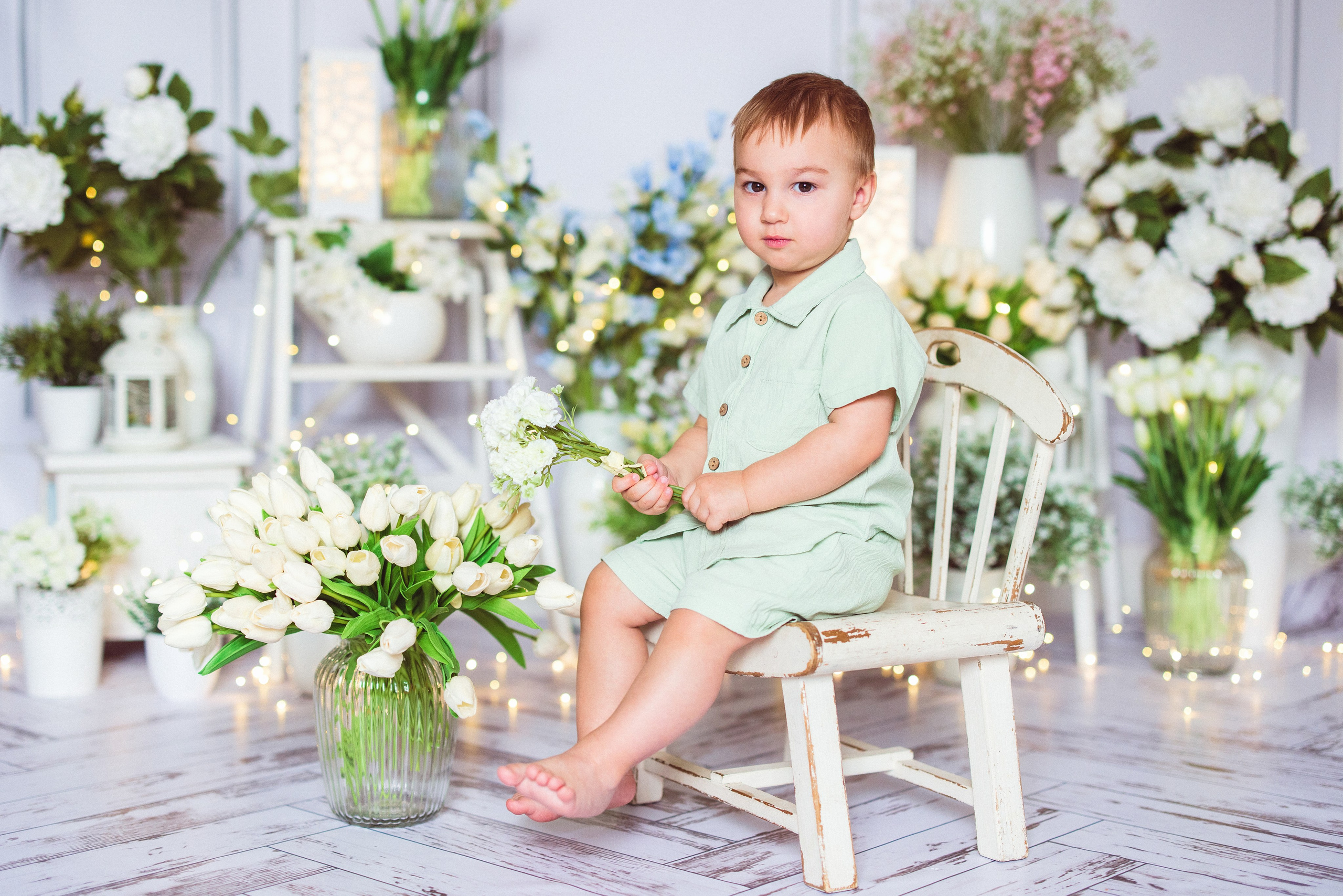 Детская фотосессия к 8 марта в фотостудии г. Краснодара. Семейный и детский фотограф в Краснодаре Анна Трашкова