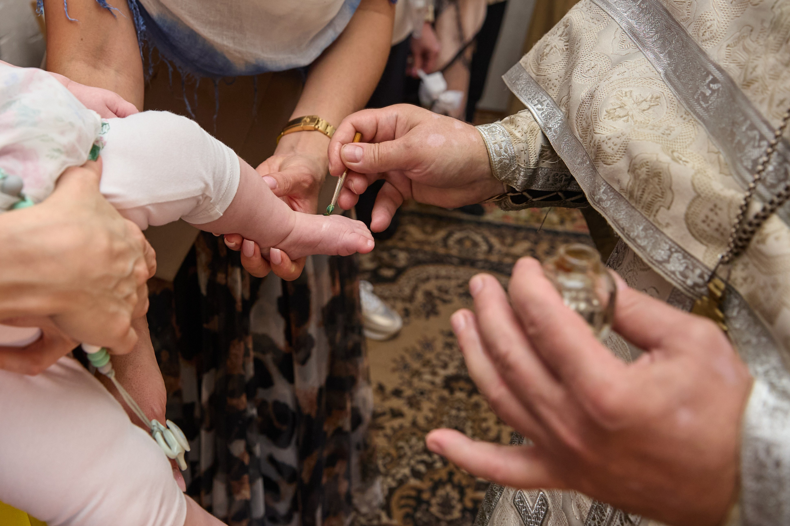 Съемка крещения в Щомыслице