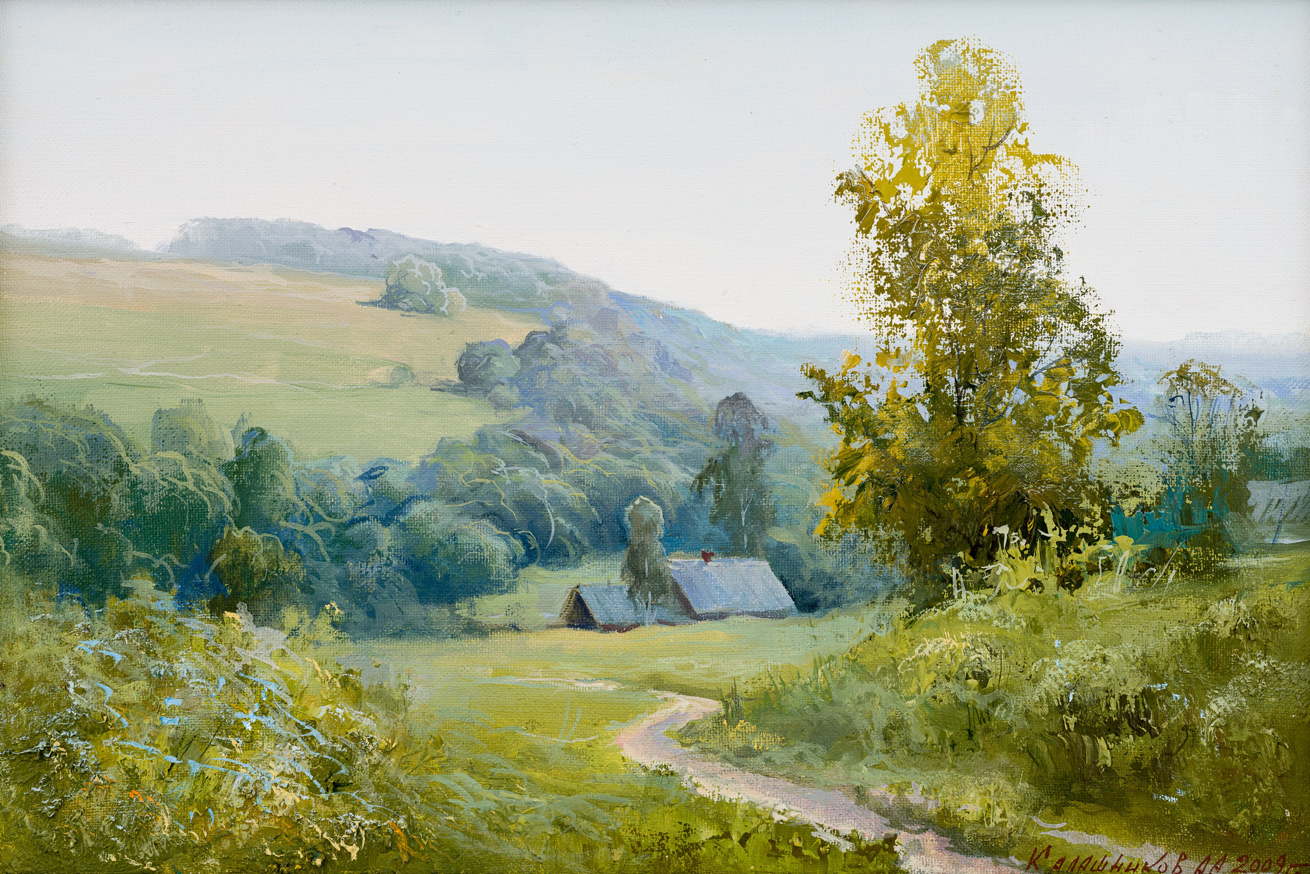 «Утро» - художник Александр Калашников (холст, масло, 45x30см, 2009)