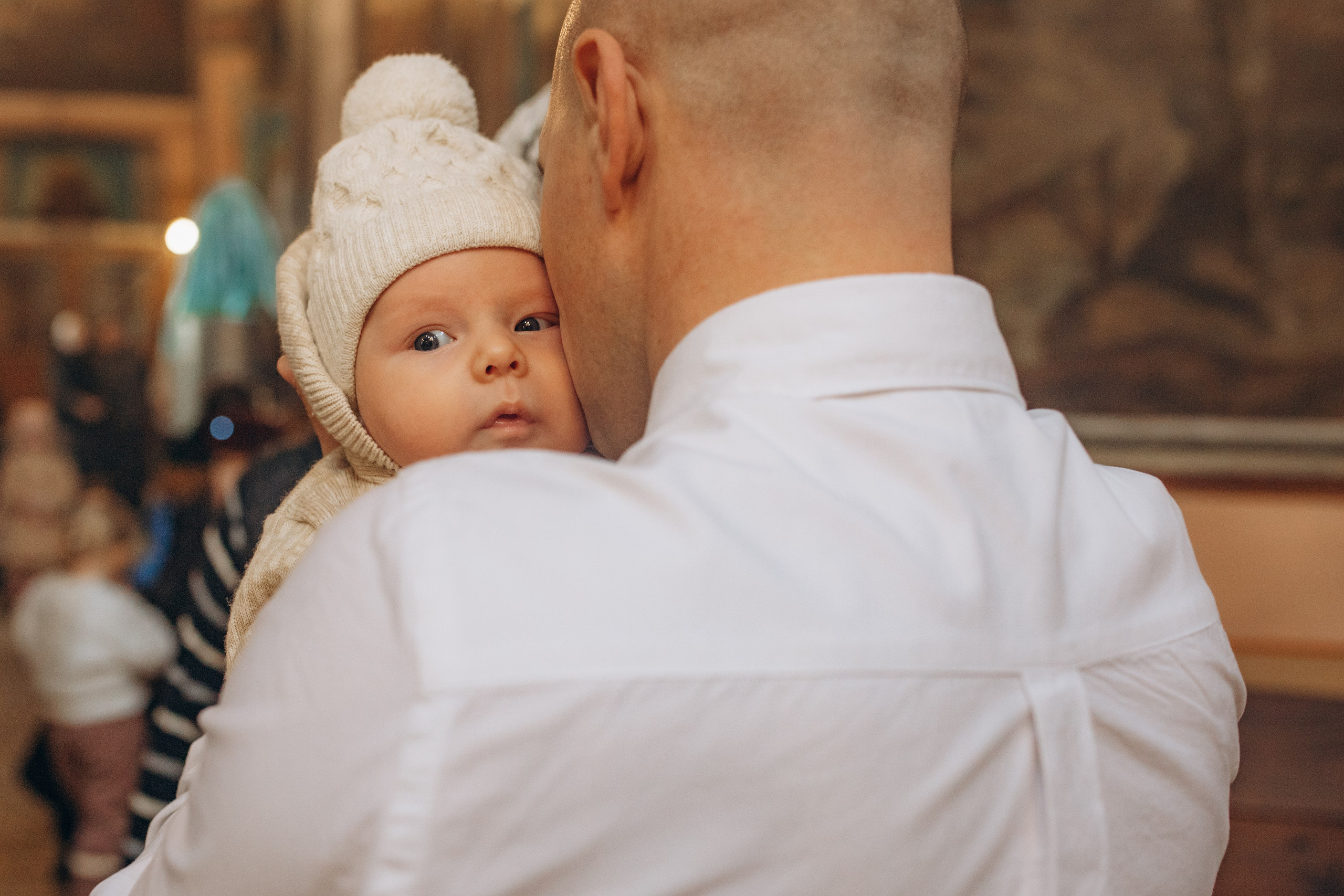 Крещение Михаил. Семейный и домашний фотограф в Москве и МО Королева Валерия
