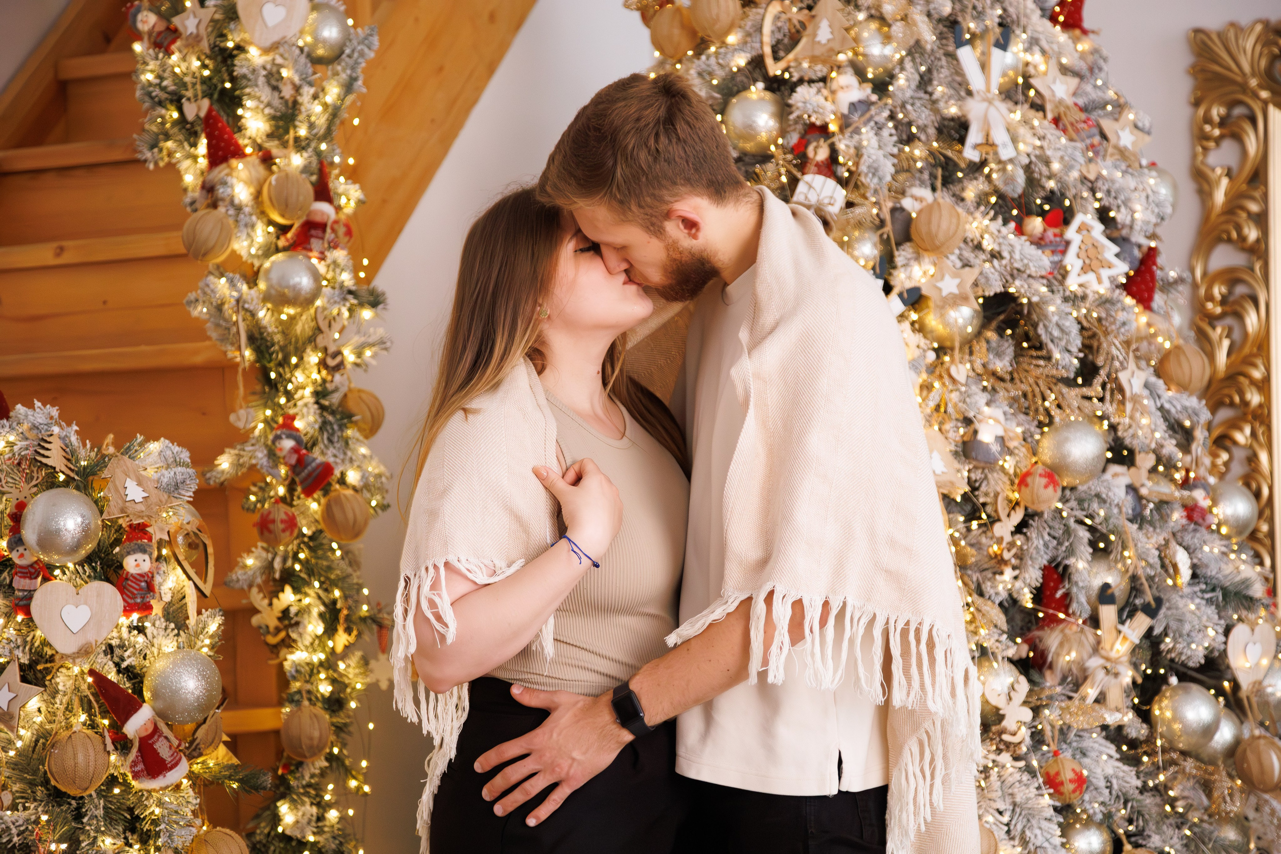 Семейная + новогодняя. Анастасия, Фотограф женского портрета и беременности в стиле vogue