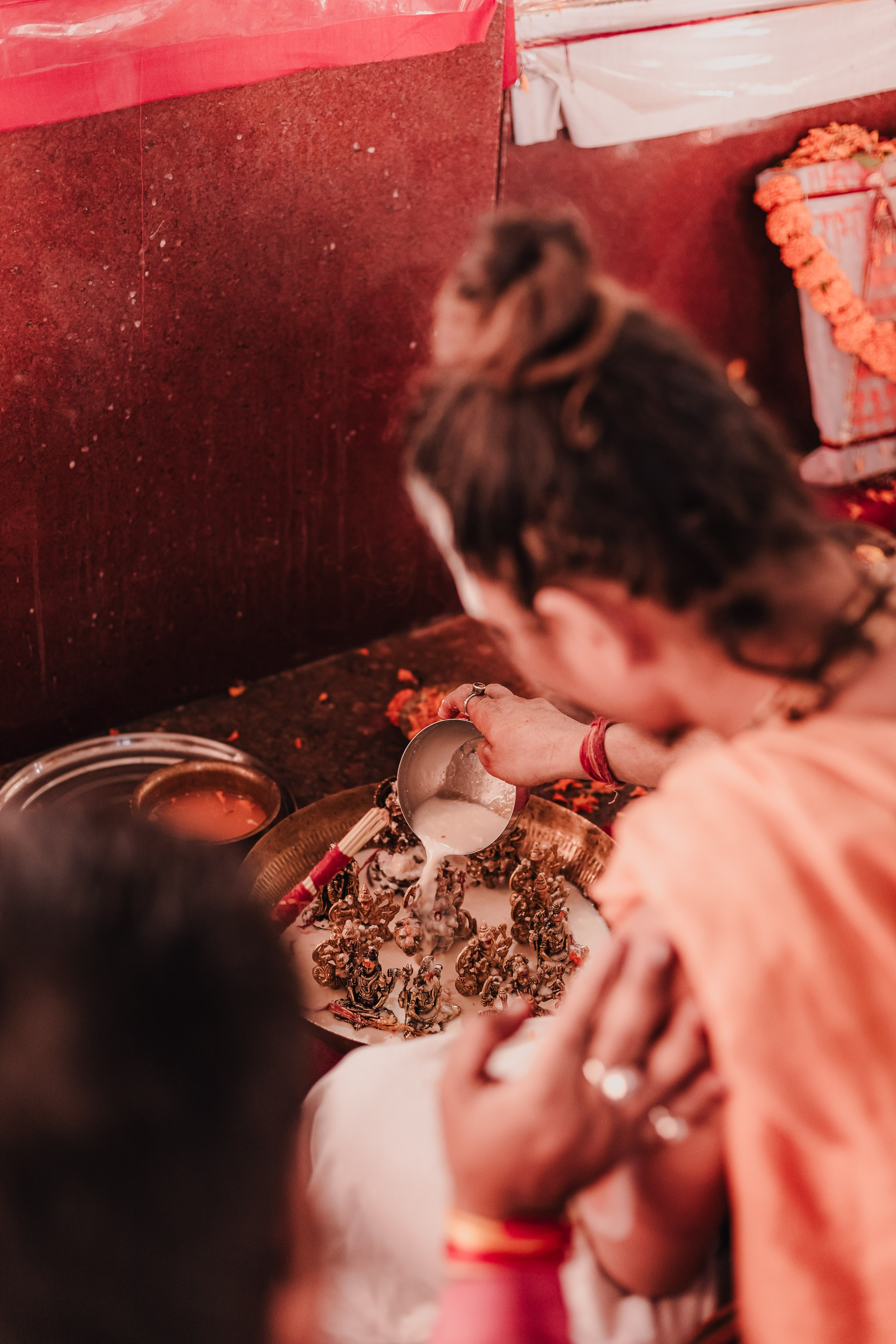 Lakshmi pooja in India. Mariam Bagdasaryan