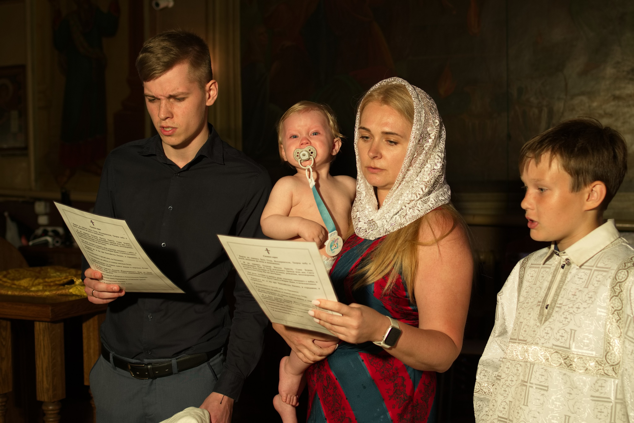 Крестины в Мячково. Семейный и детский фотограф Антон Зорин