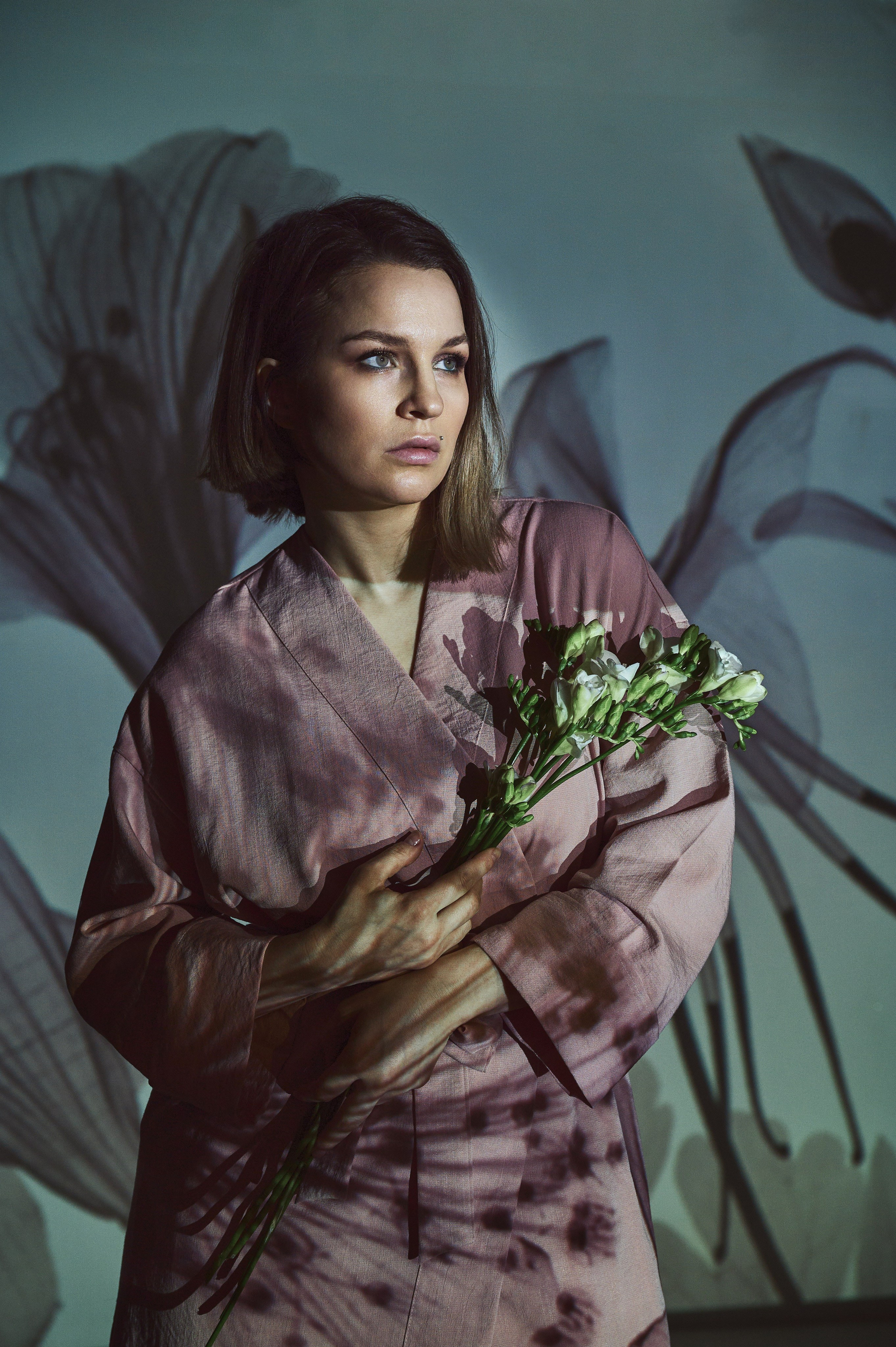 Фотосессия Ксении с проектором