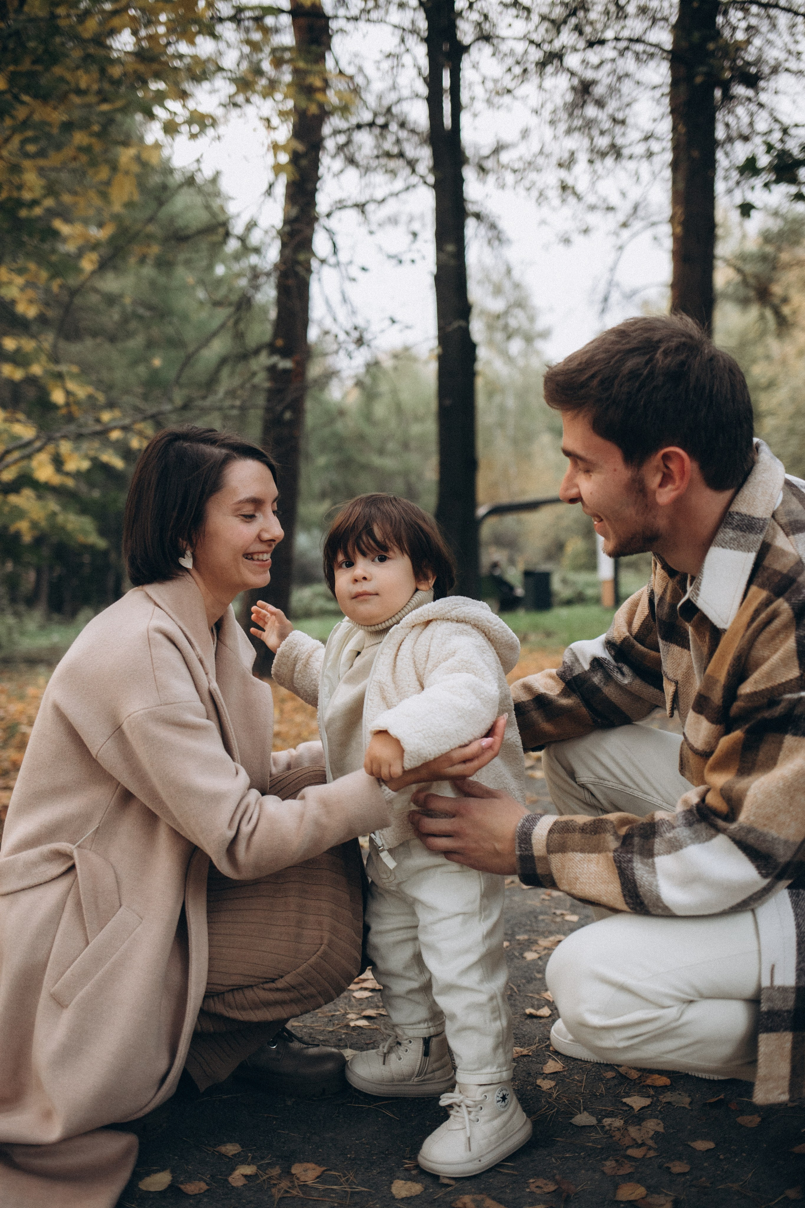 Рома, Женечка и Марк. Осенний вечер. Семейный и свадебный фотограф Анна Кожокарь