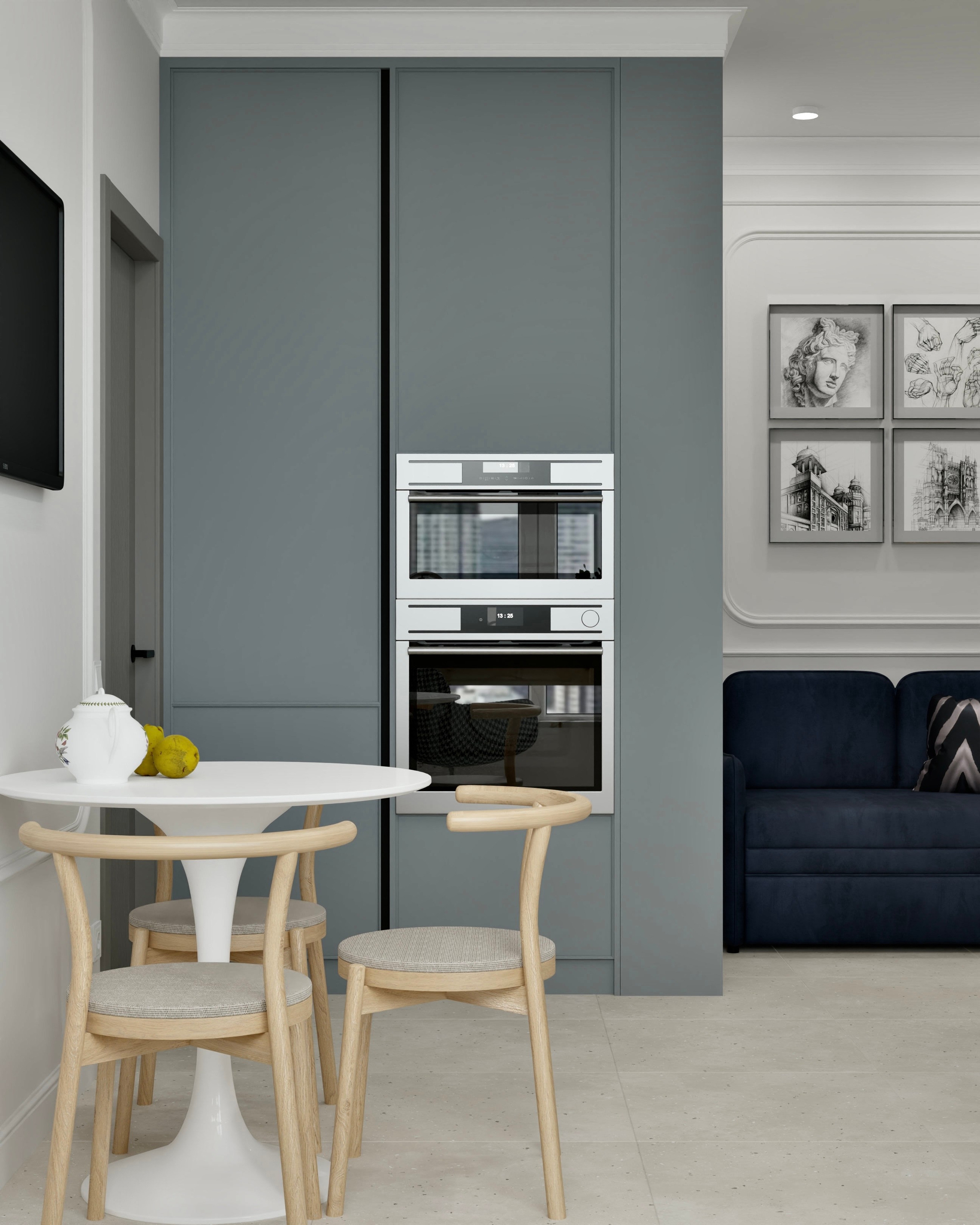 Однокомнатная квартира — 34 м². DMDesign — студия дизайна интерьеров