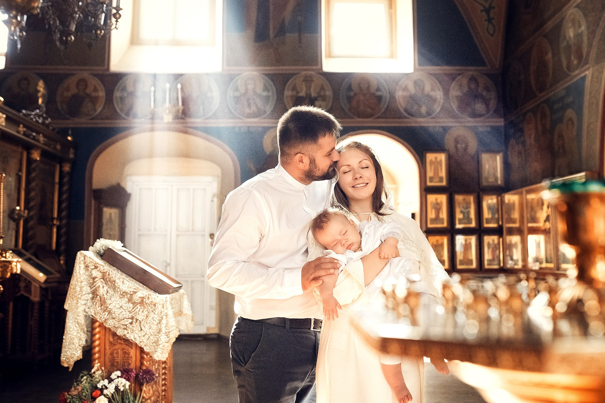 Таинство Крещения (постановочная съемка). Moscow_CPC