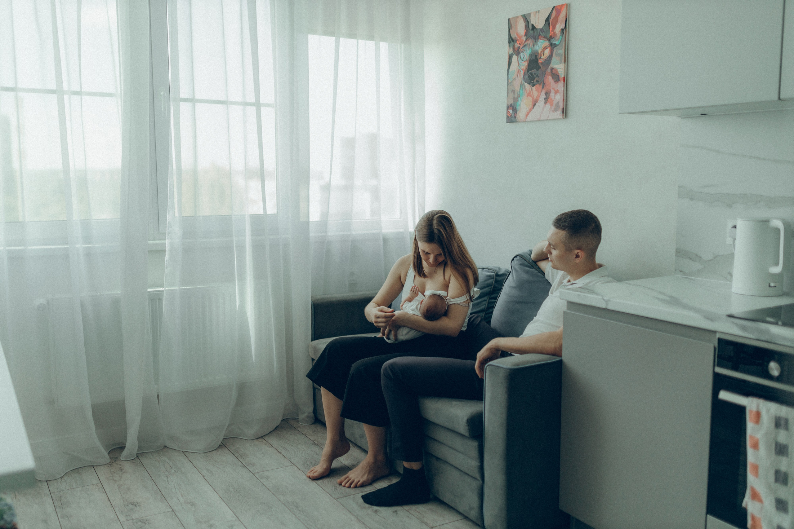 Рита, Коля и Василиса. Семейный фотограф и фотограф на роды в Ростове-на-Дону Мухина Виктория