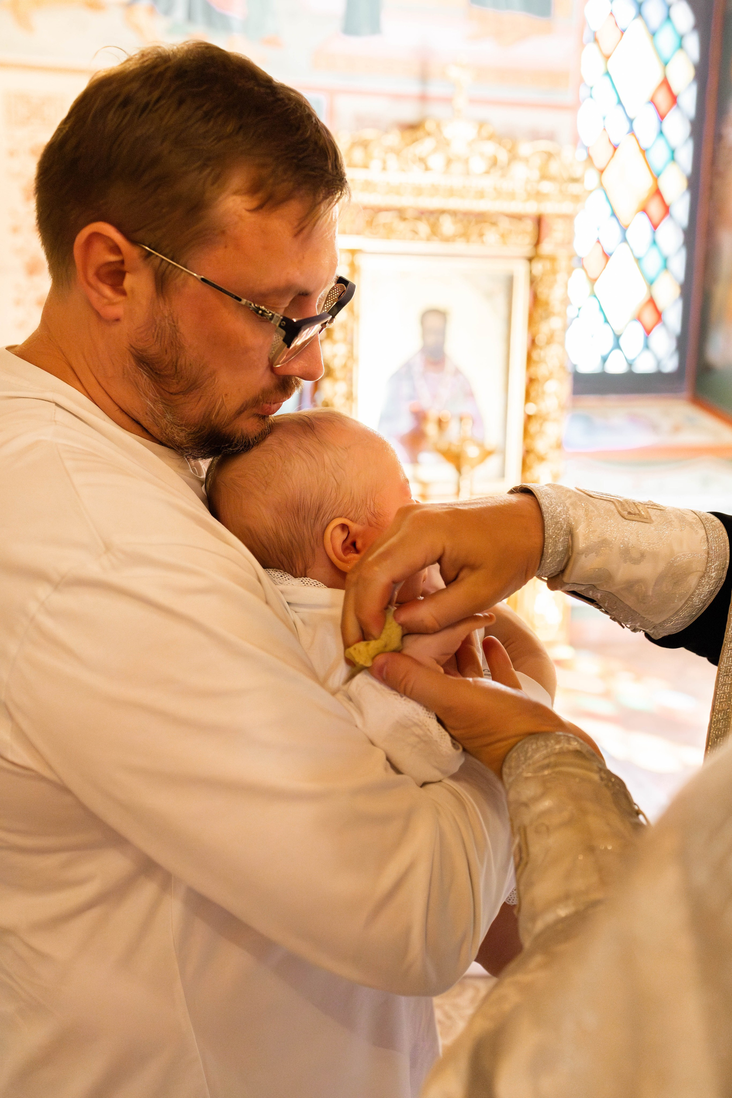 Таинство Крещения Евгения. Фотограф новорождённых Newborn Москва