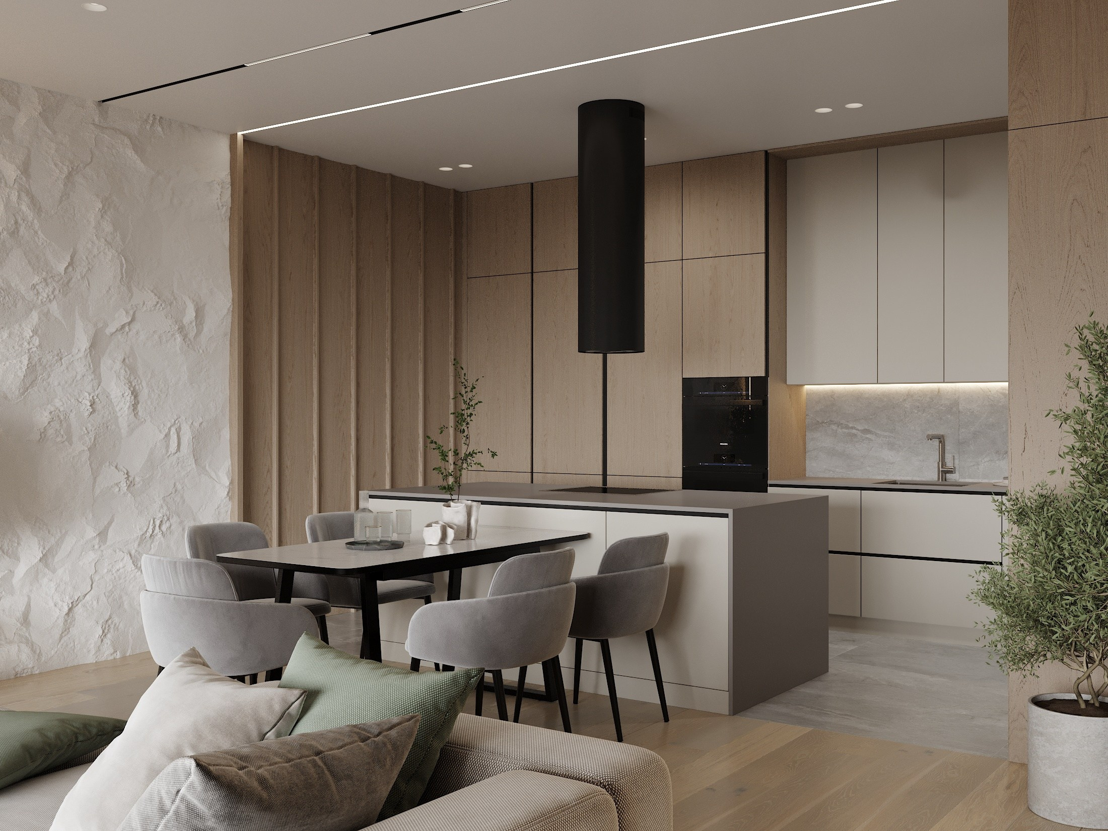 ЖК Аквамарин 112.0 кв.м. Дизайнер интерьера и 3D визуализатор Ванчугова Ольга