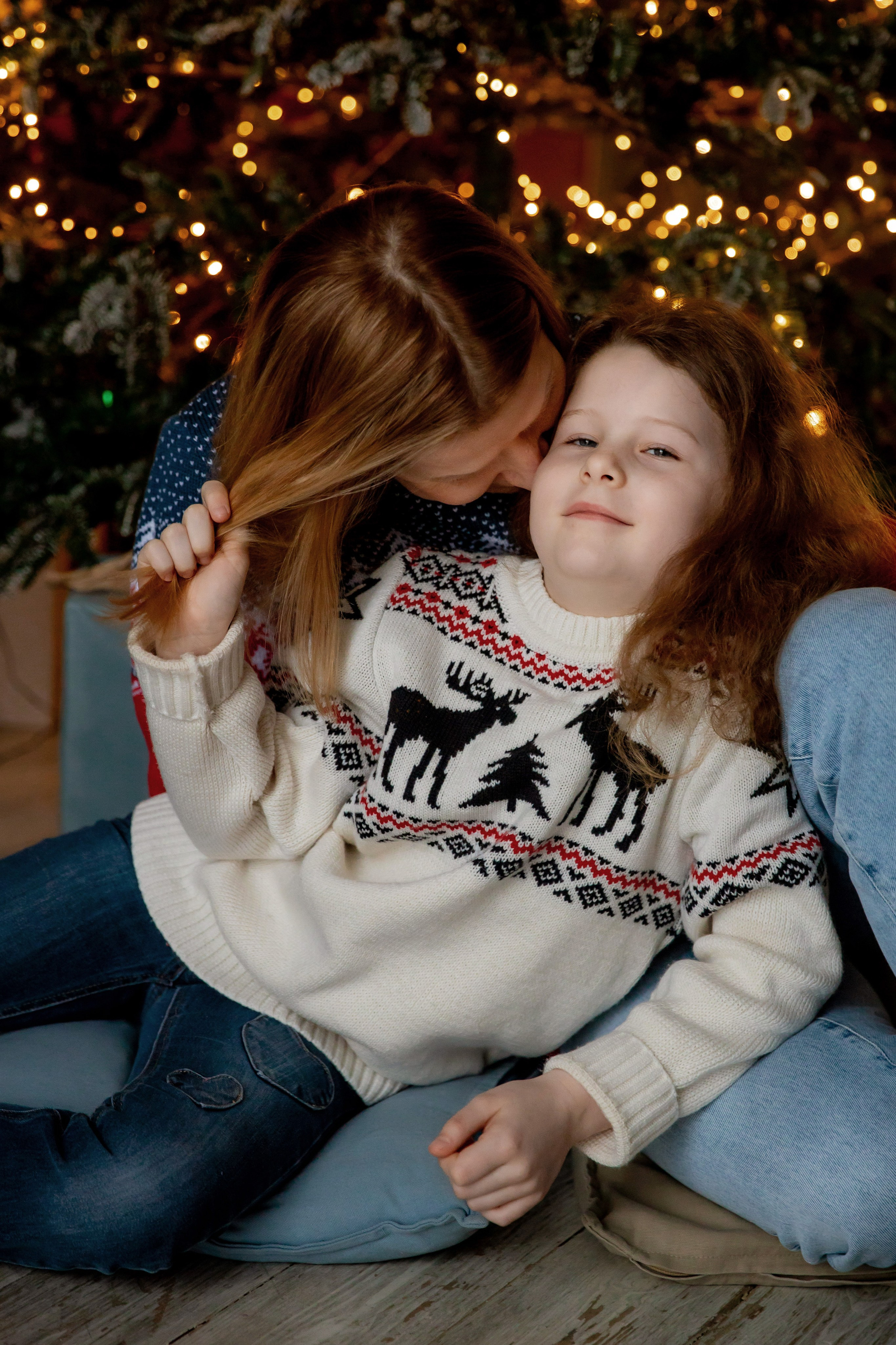 Новогодняя фотосессия для большой семьи. Семейный фотограф в Москве