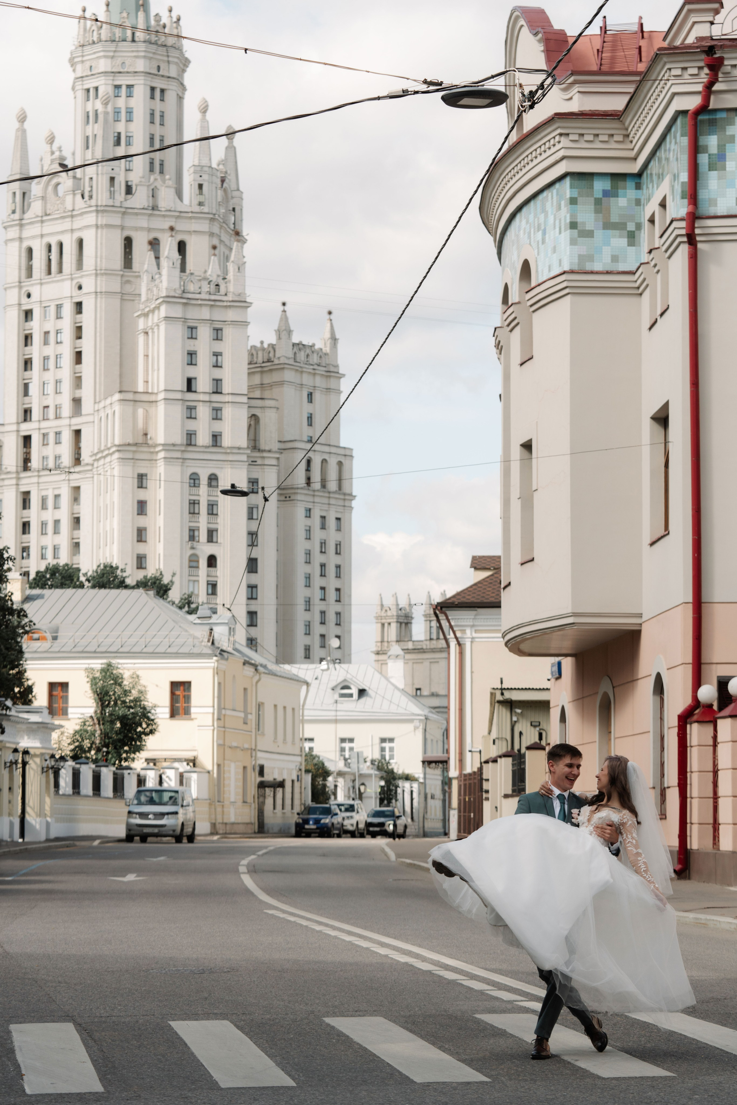 Свадьба на крыше. Портретный и свадебный фотограф в Москве Финкельштенй Анна