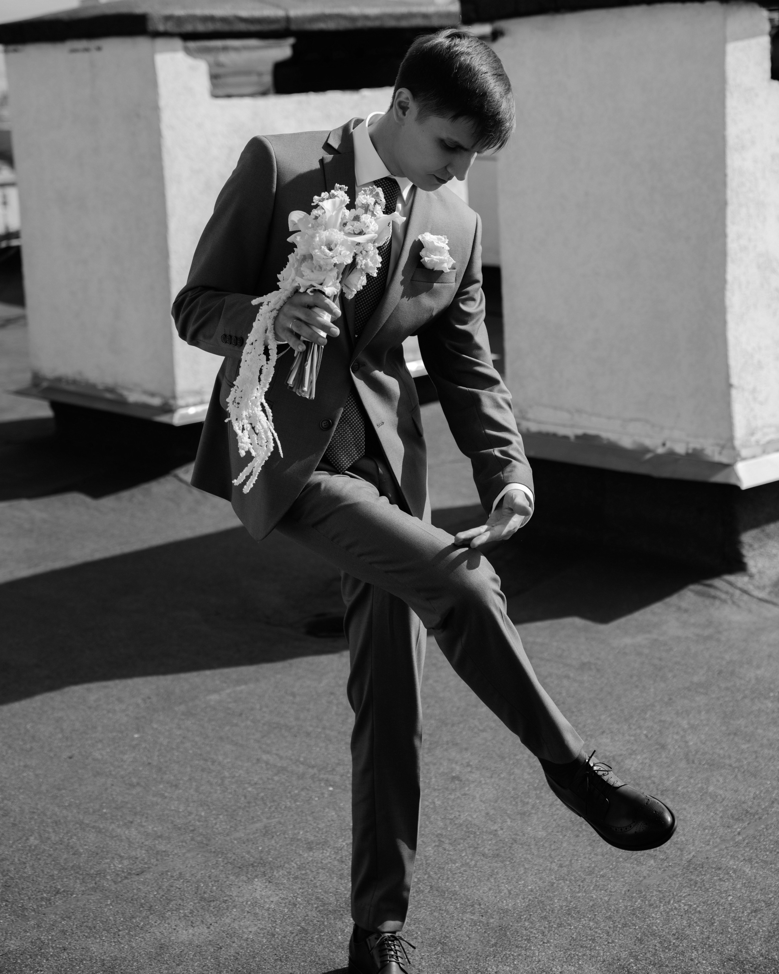 Свадьба на крыше. Портретный и свадебный фотограф в Москве Финкельштенй Анна