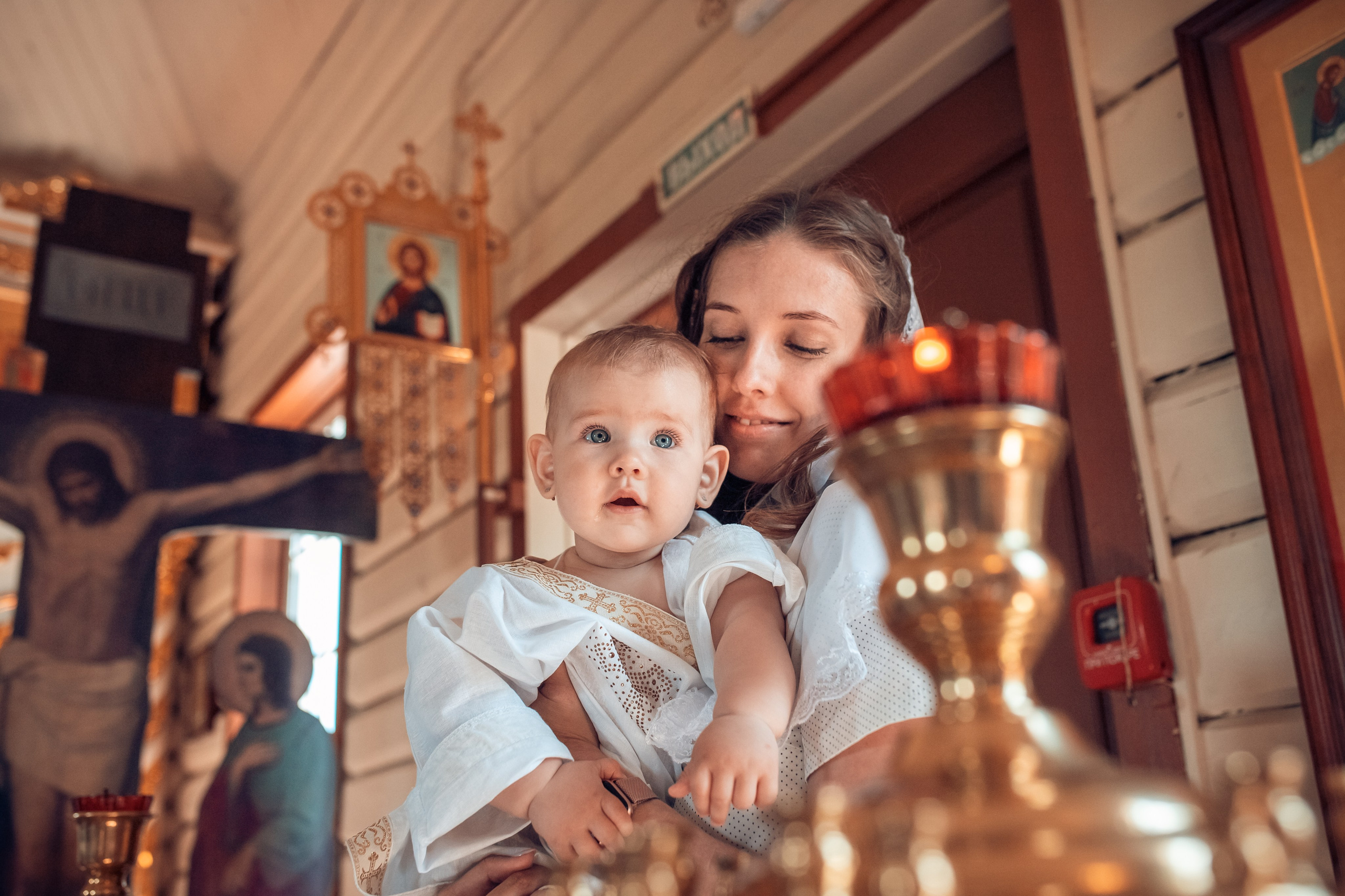 Крещение Василисы. Екатерина Крапивина фотограф церковных Таинств в Нижний Новгороде