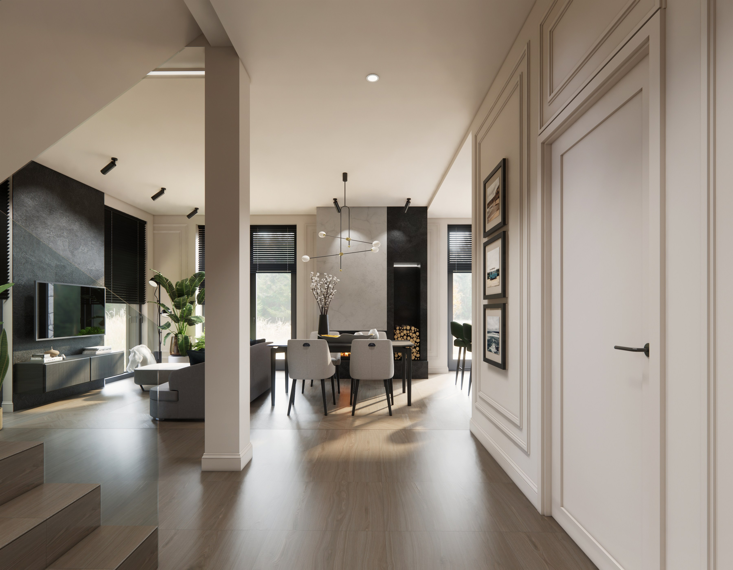 Коттедж Санкт-Петербург. Дизайн интерьеров Краснодар