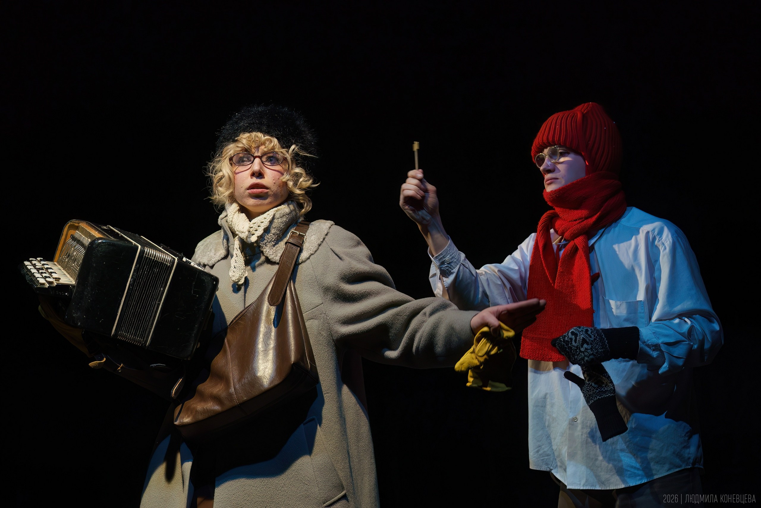 Спектакль «Школа для дураков», ГИТИС, мастерская Олега Кудряшова. Режиссер Ксения Горяинова. Театральная фотография