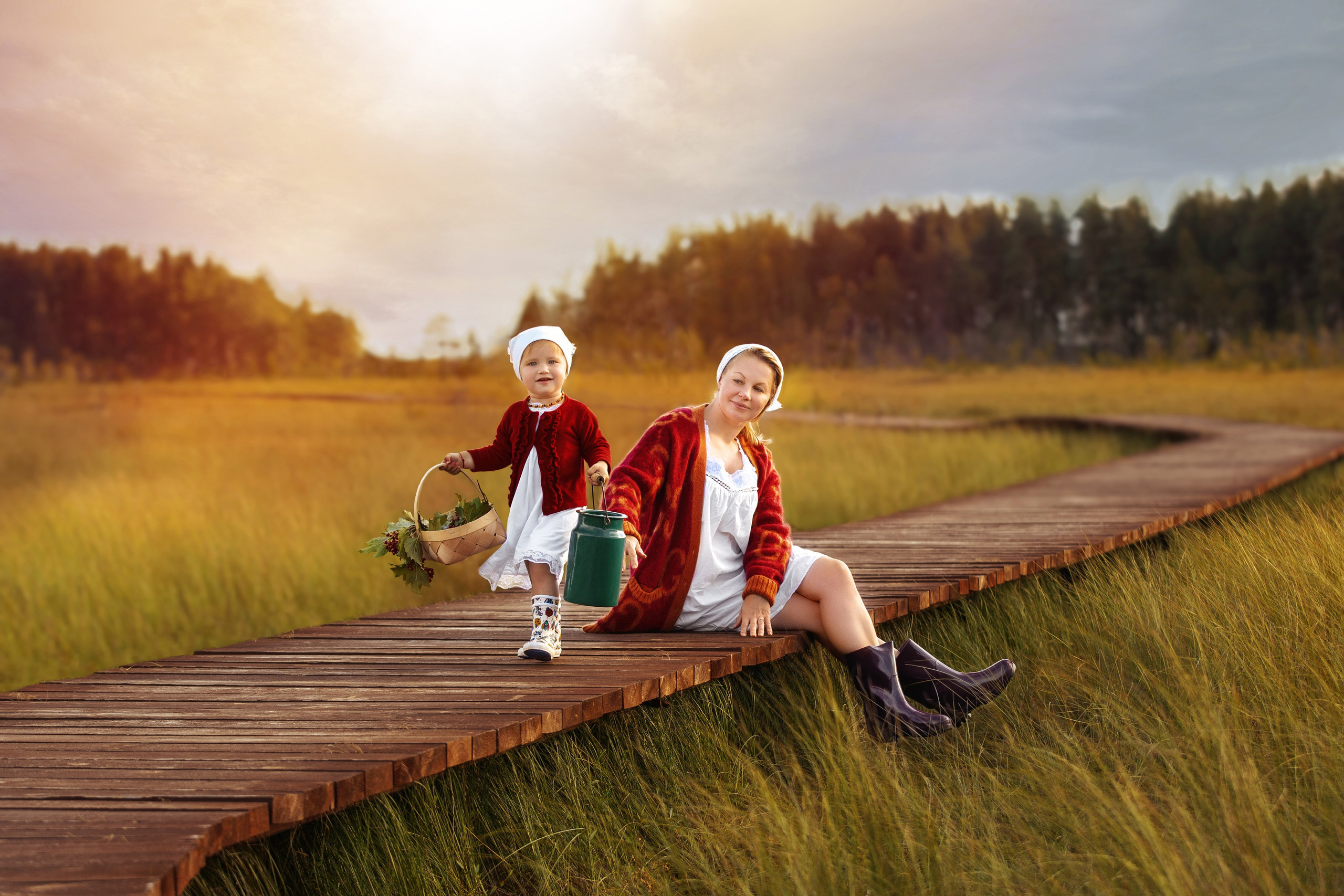 Семейная прогулка. Фотограф новорожденных, семейный фотограф в Санкт-Петербурге