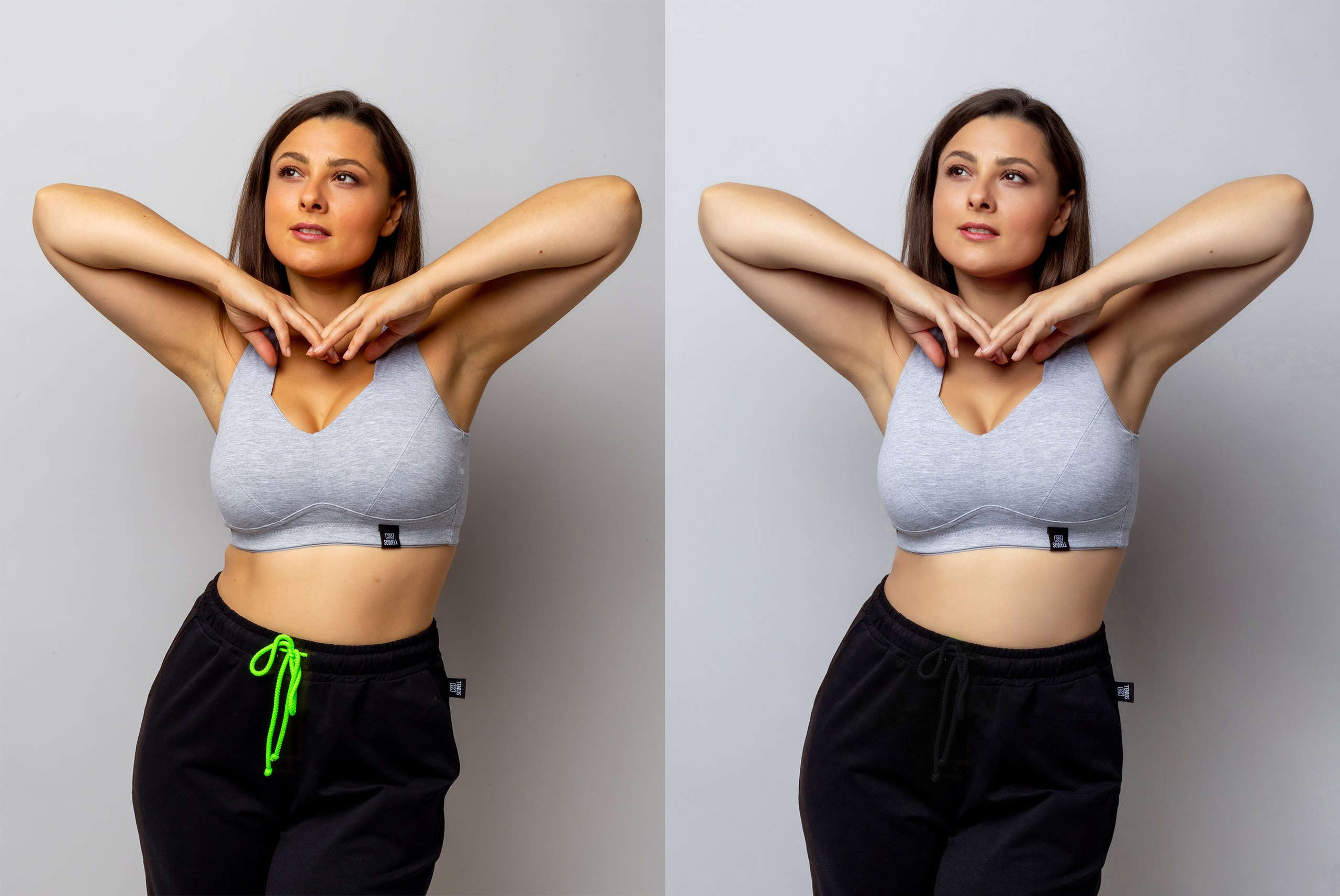 Деликатная обработка портретов для рекламы нижнего белья | Студия SVITHART