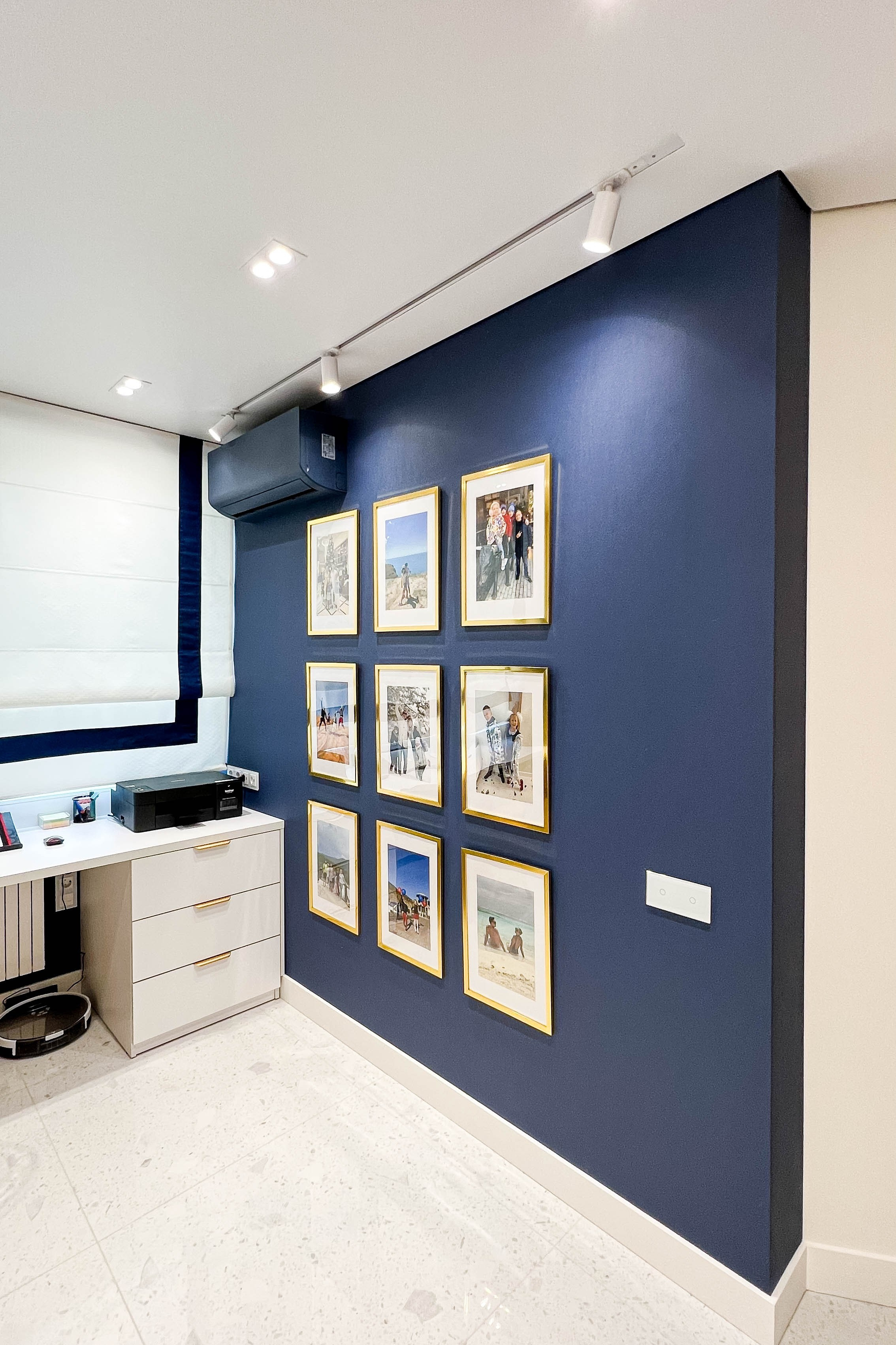 The apartment is in a modern style. Fotograf Dmitrii Donets