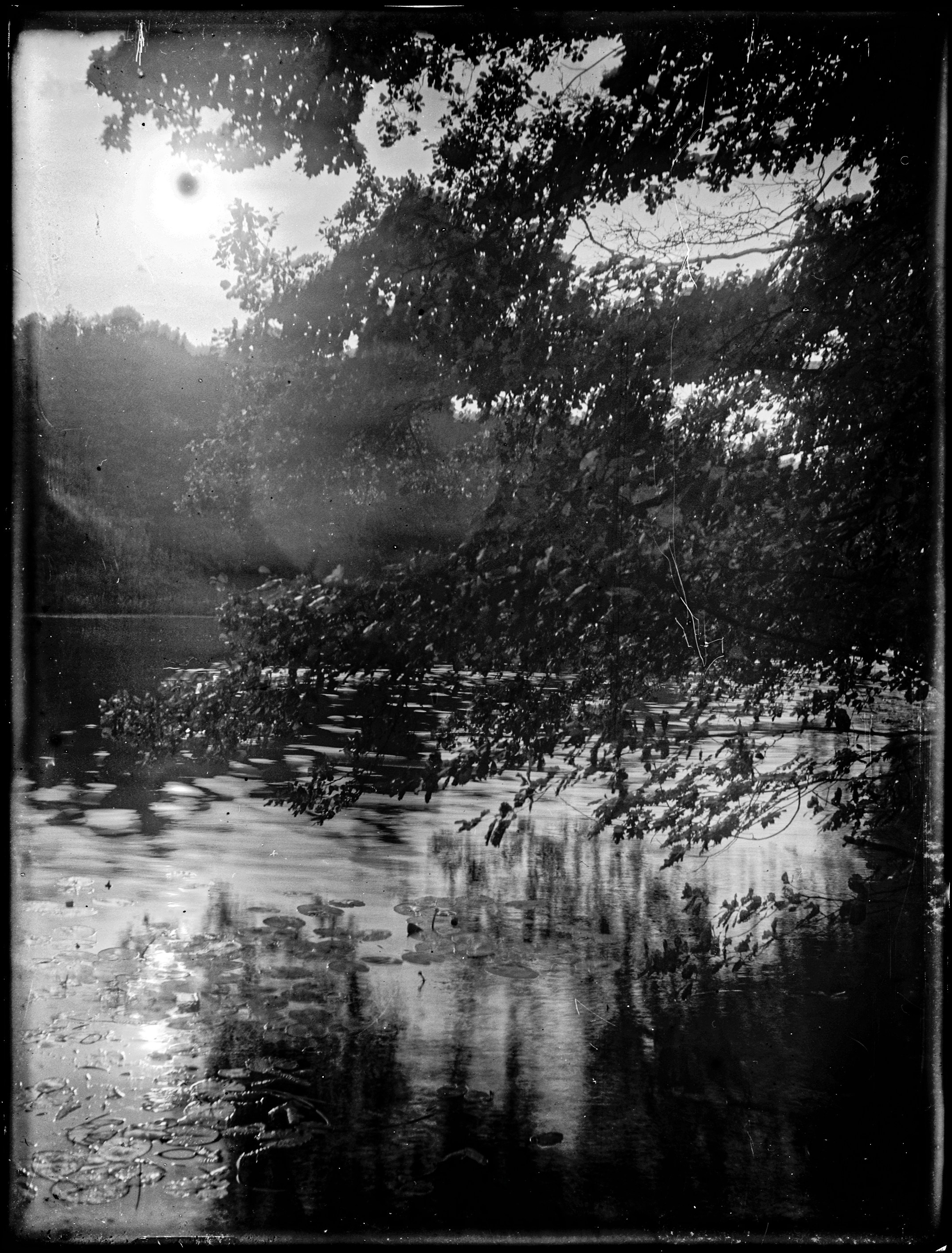 Glass plates. Darkroom aesthetics