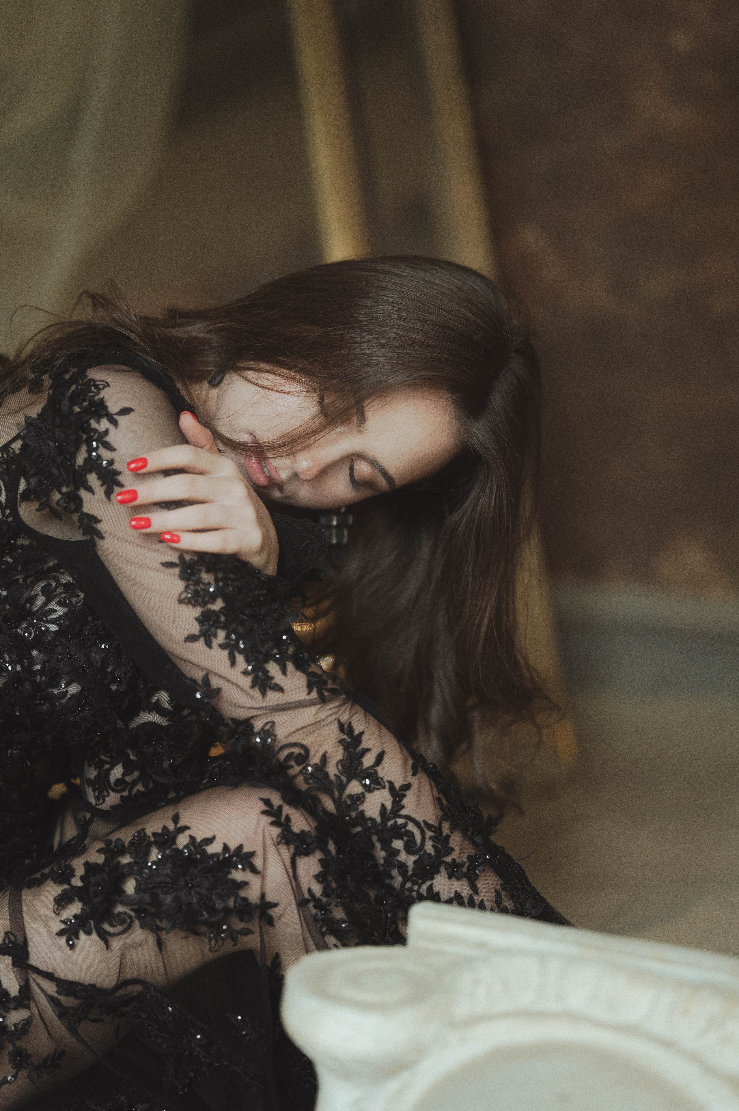 Фотостудия с песком и полотнами ткани. Свадебный фотограф Татьяна Лейн в Санкт-Петербурге