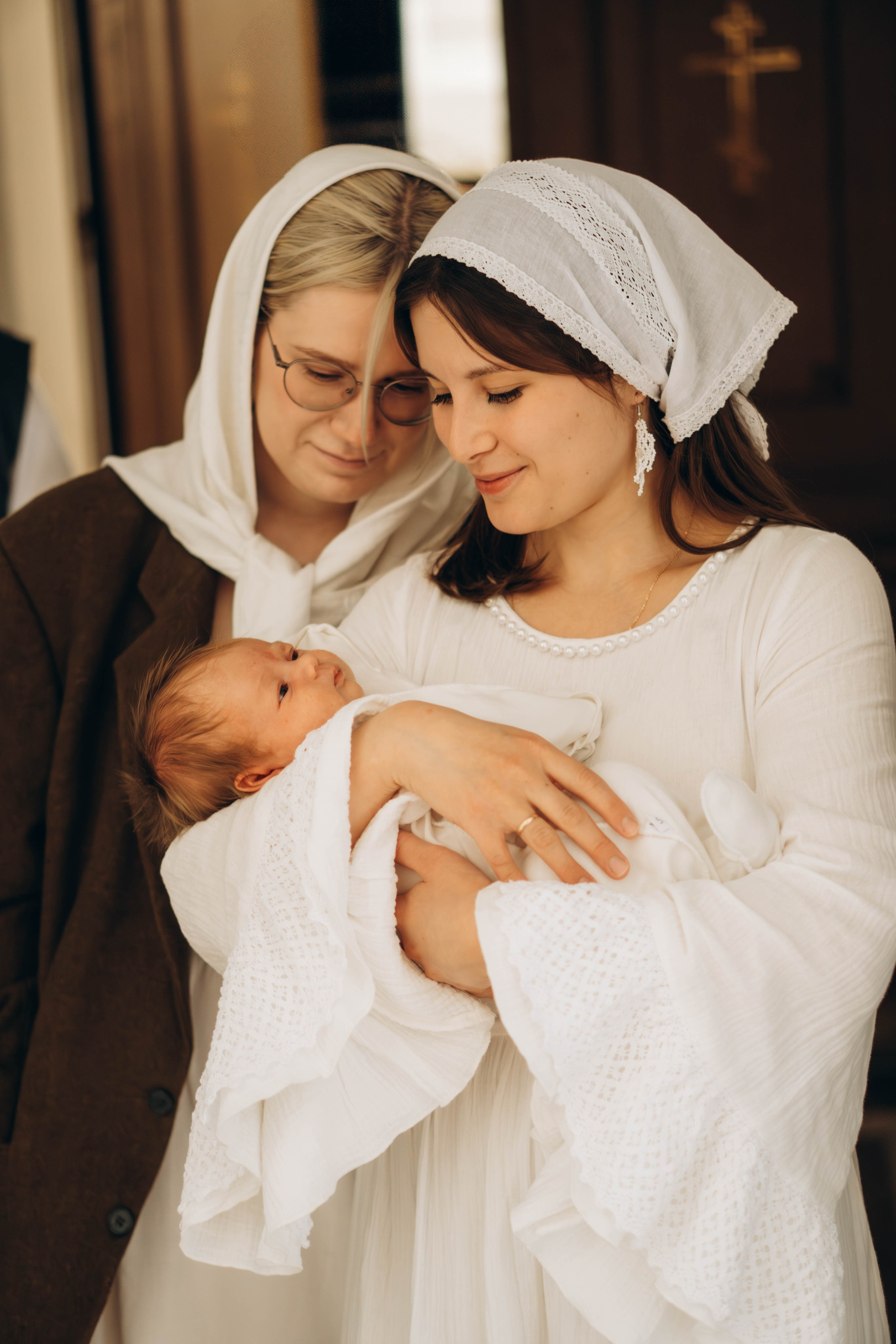 Крещение Миропии Лихов переулок ПСТГУ. Фотограф Москва Валерия Веденина