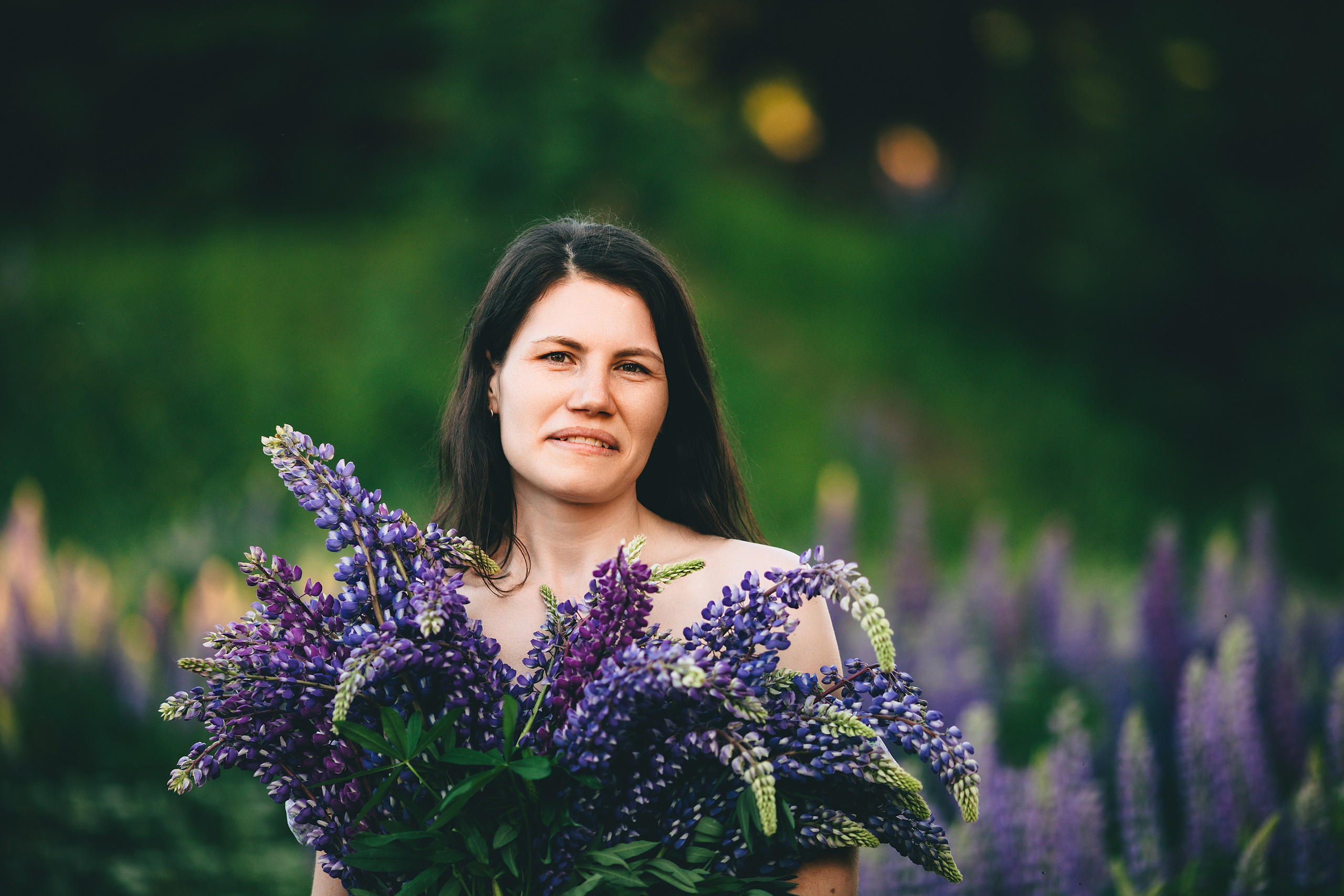 Фотосессия в люпинах для Крестины. Дима Никитин свадебный и семейный фотограф в Ижевске и Удмуртии с 2007 года