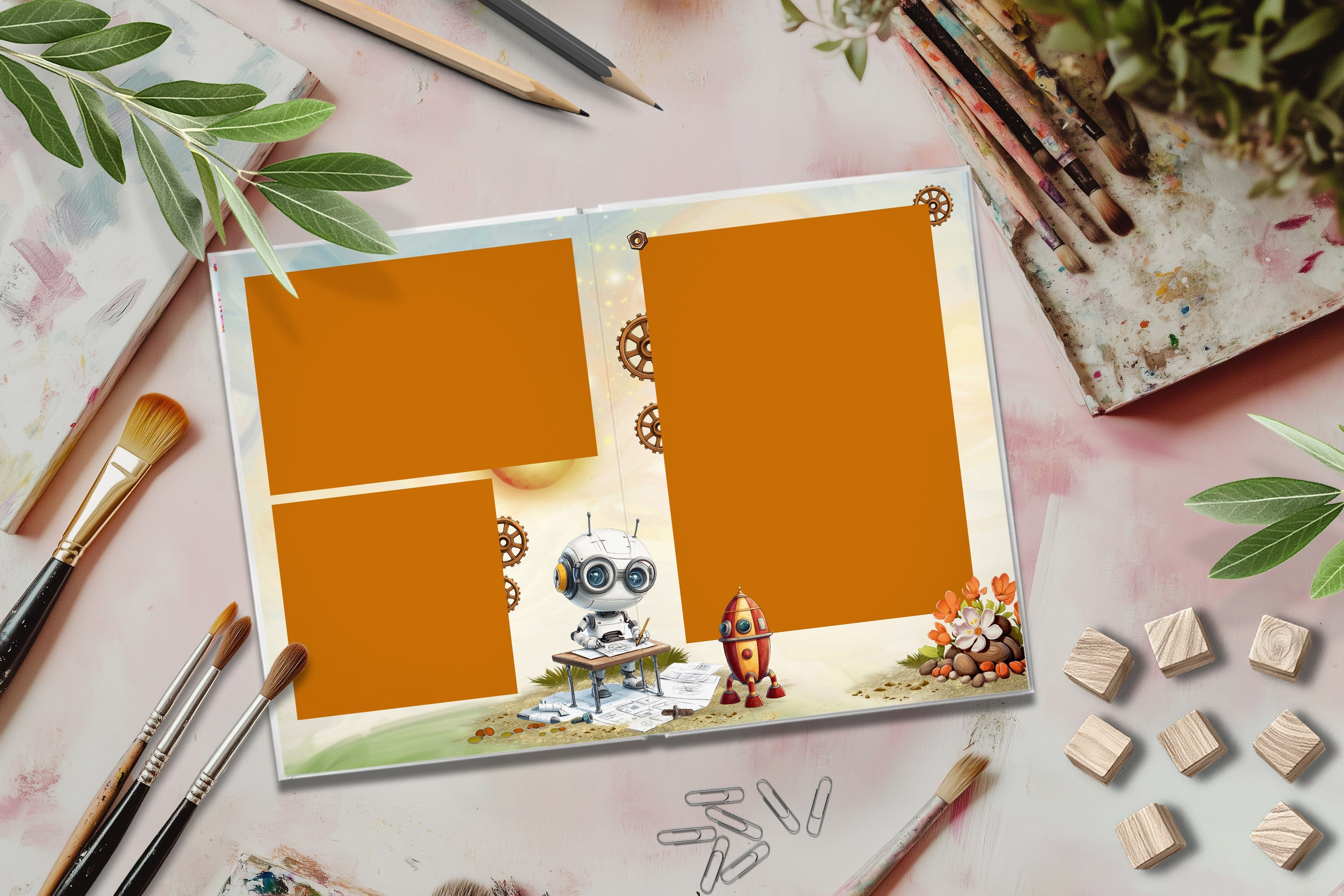 Дизайн Роботы. Выпускные альбомы в Подольске Москве и МО