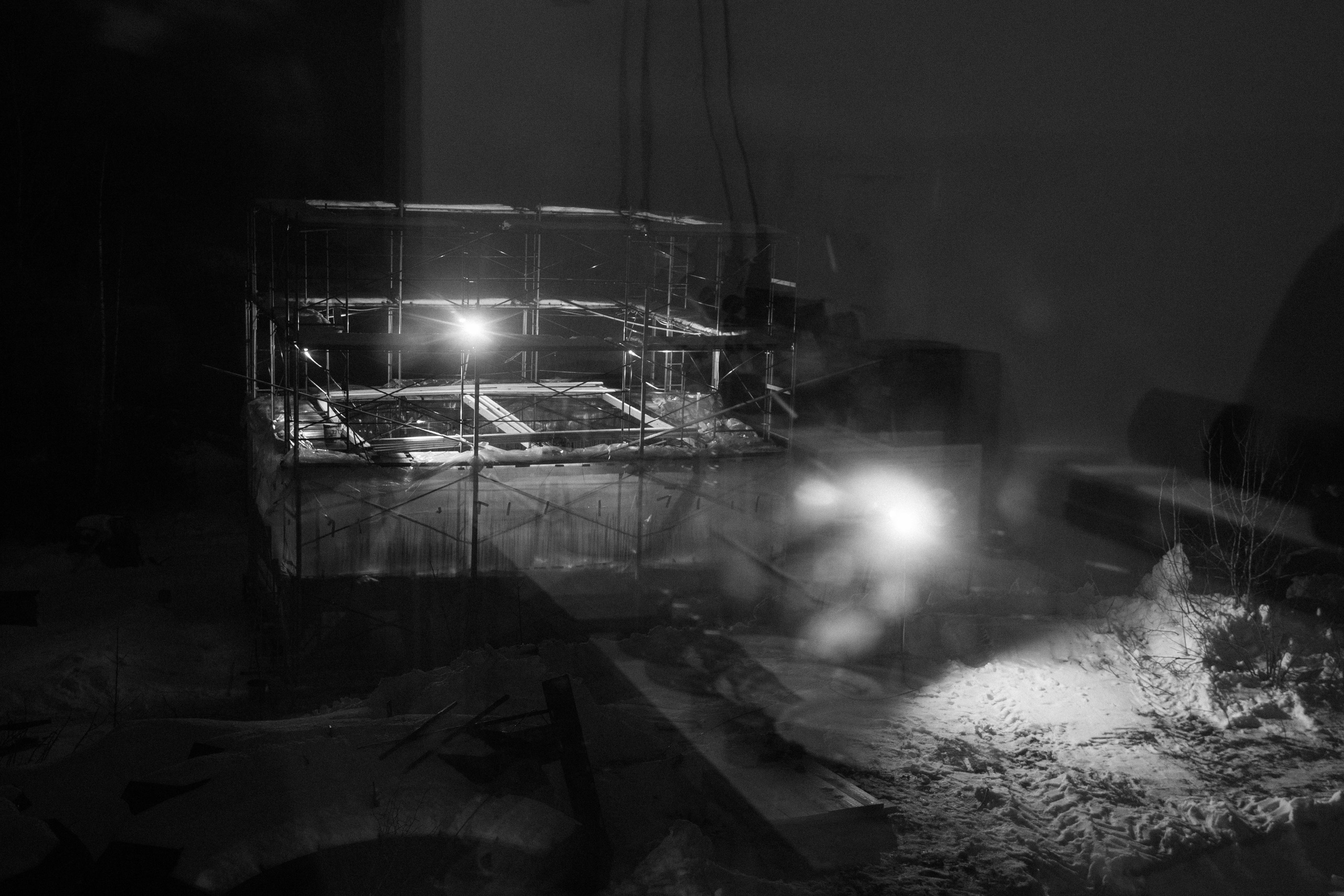 Строительство Ступы в Яхроме. Фотография, как она есть