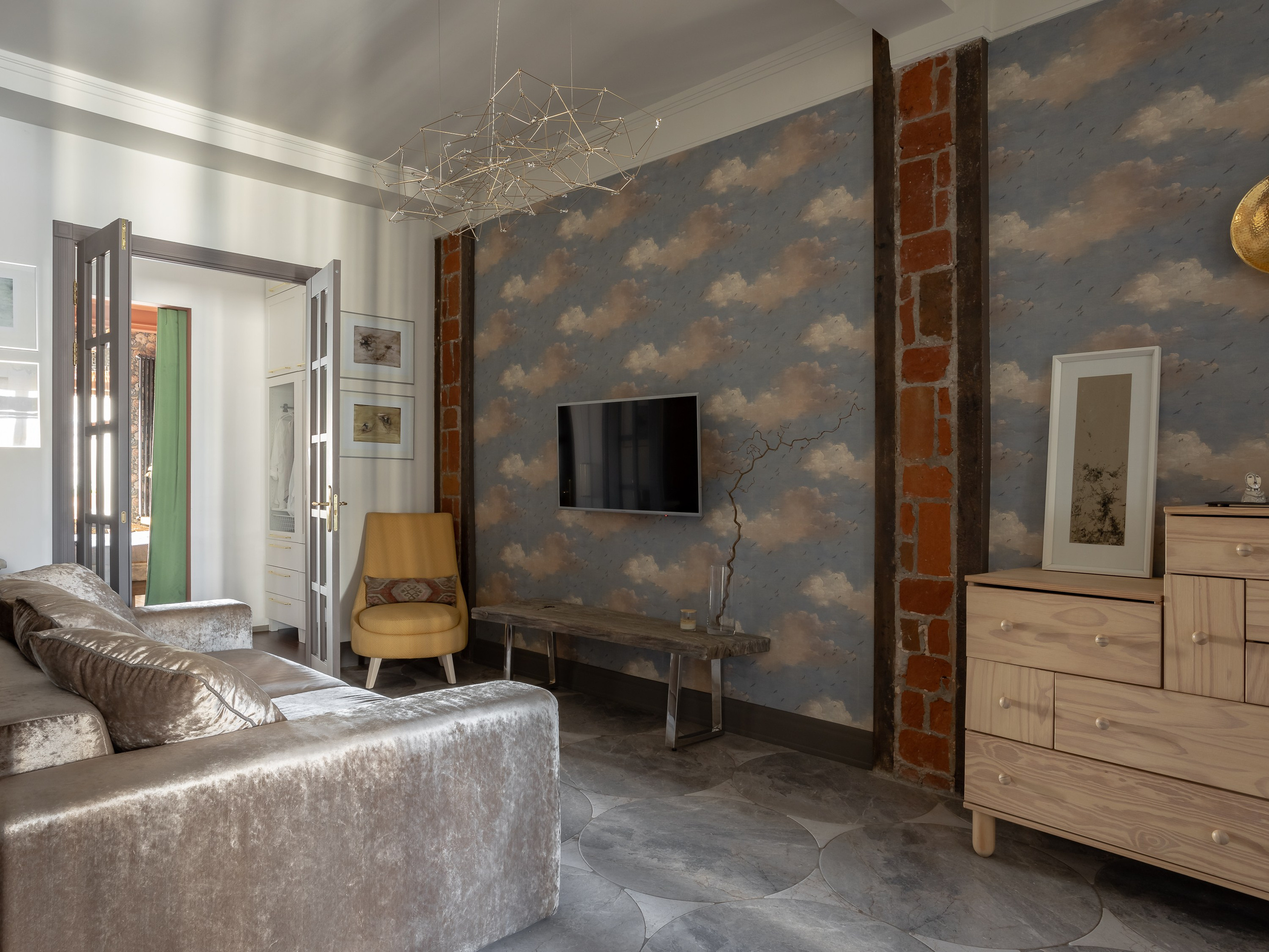 Небольшая квартира с анфиладной планировкой. Главная