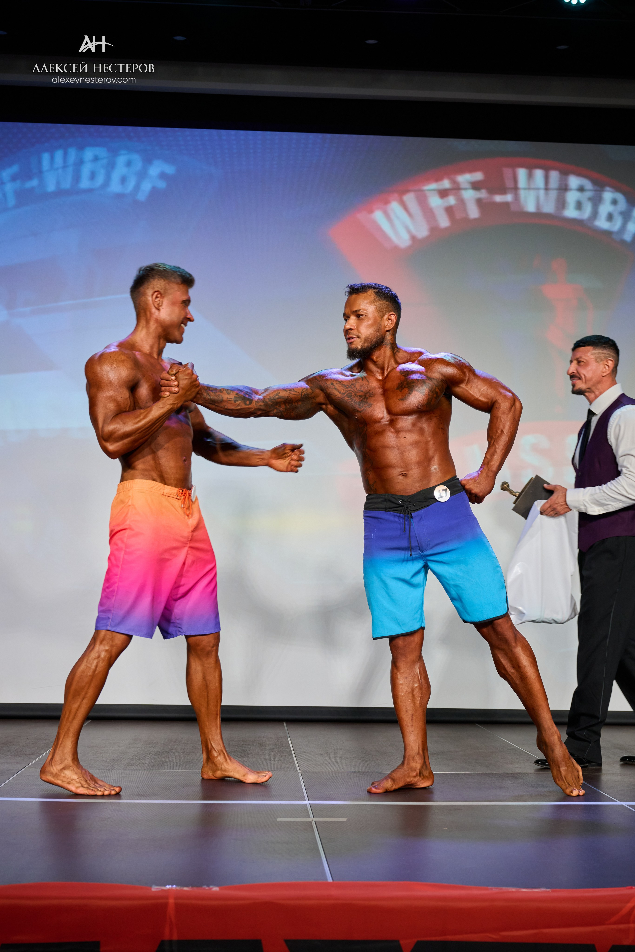 Фото с турнира «Прометей 2, WFF-WBBF Russia» 26 октября 2025. Спортивный фитнес фотограф Алексей Нестеров
