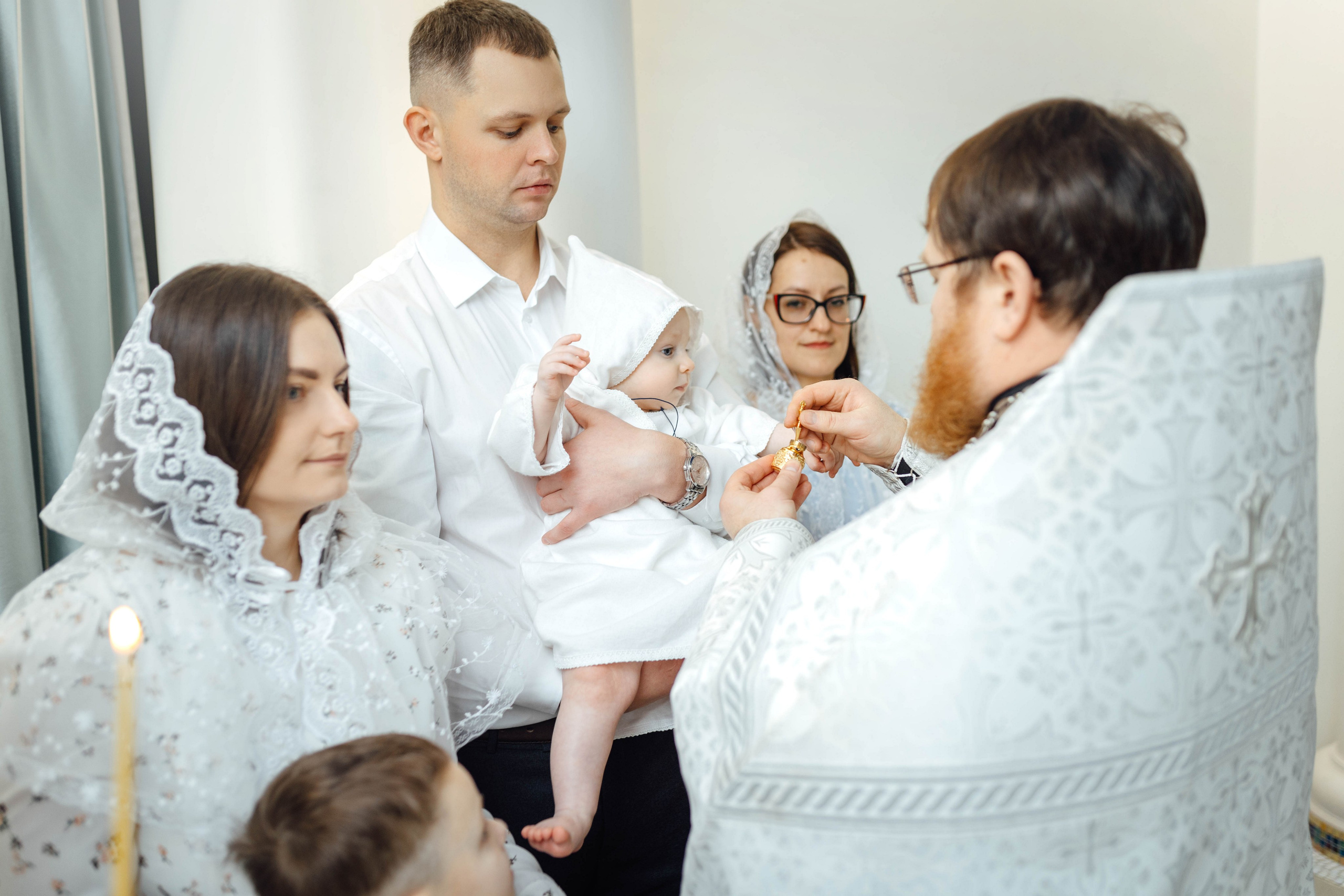 Крещение Матвея, храм Святой Троицы, декабрь 2025