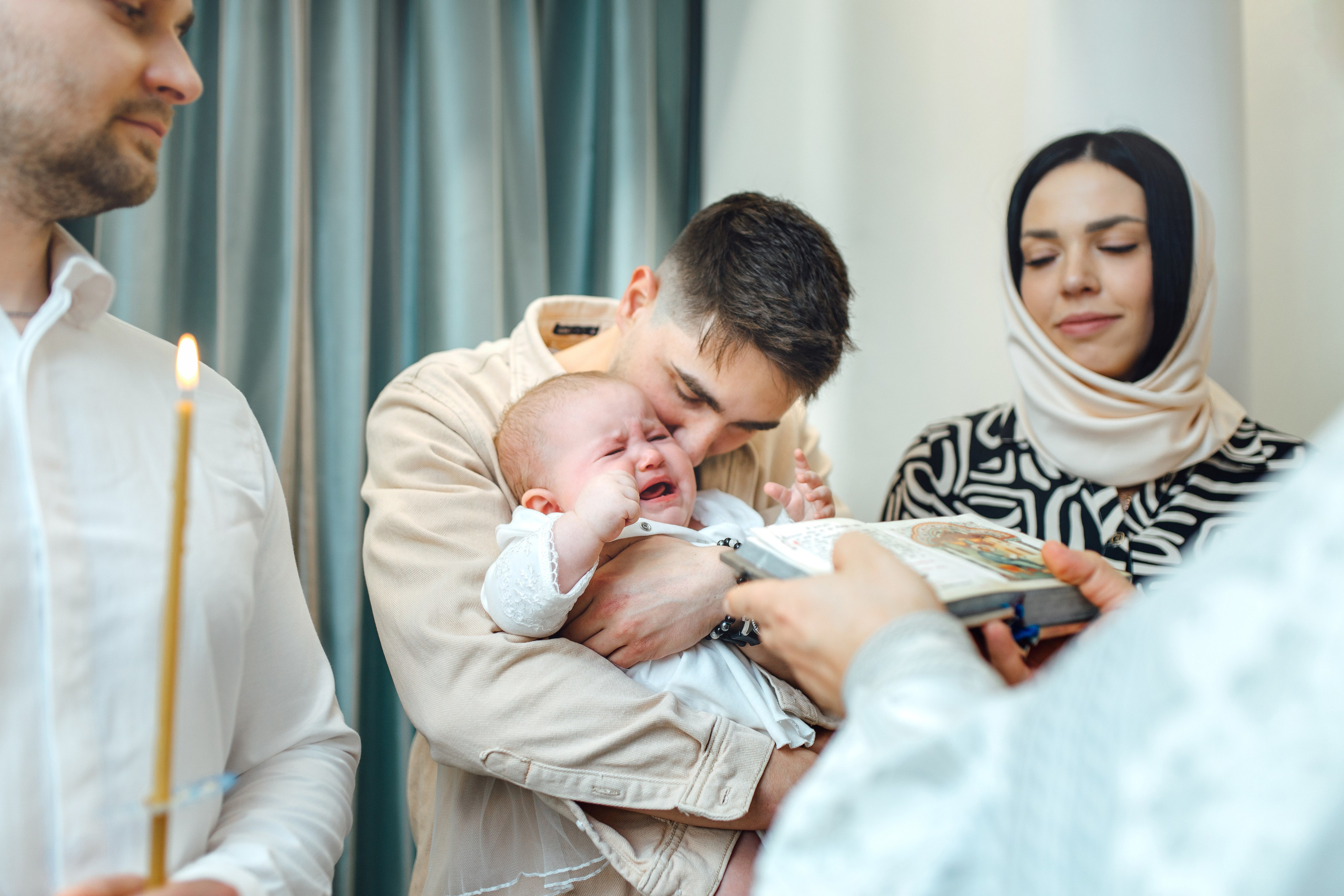 Таинство крещения Софии, апрель 2024