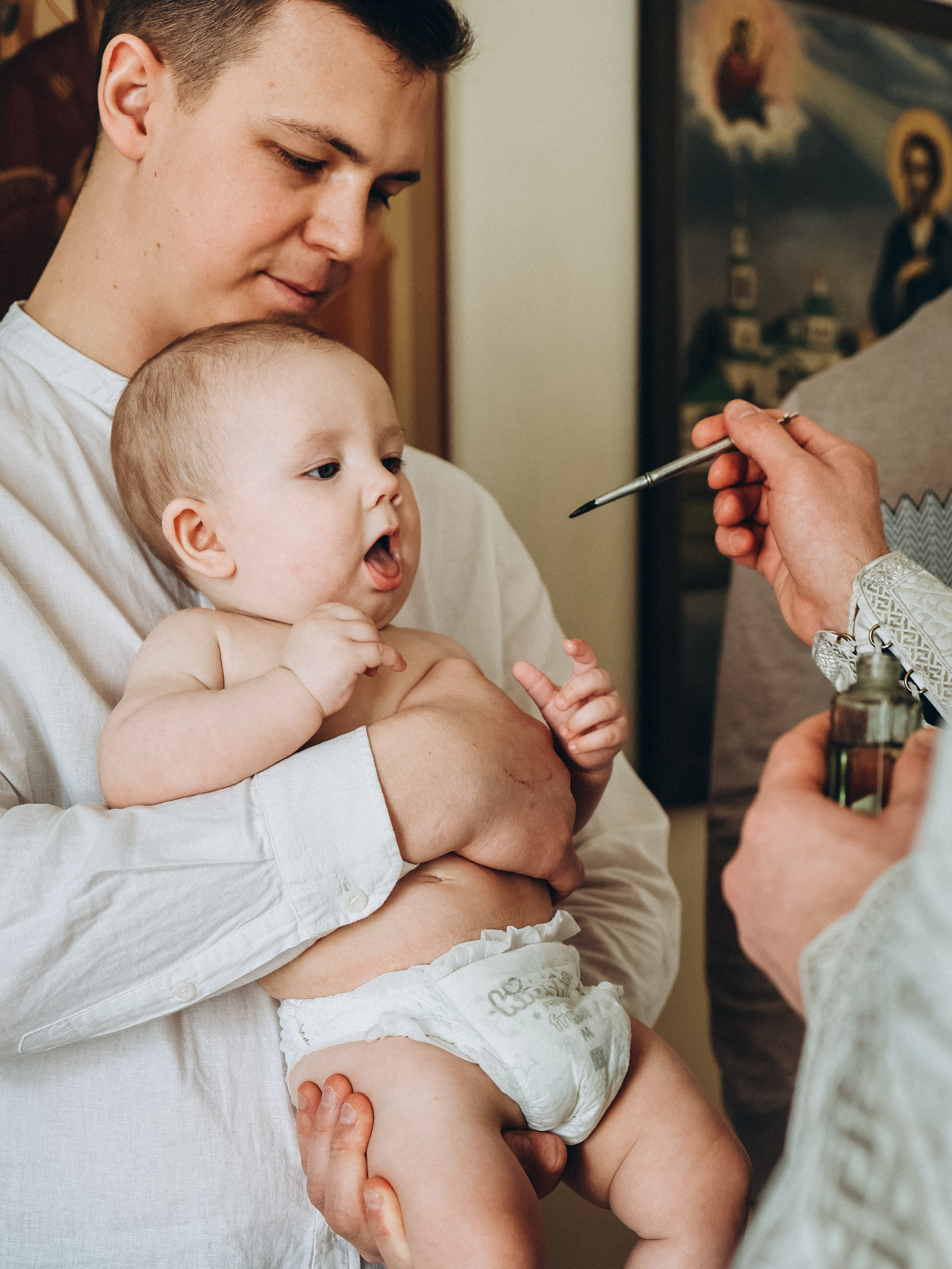 Крещение Матвея. Семейный и детский фотограф в  г. Екатеринбурге Холодова Юлия