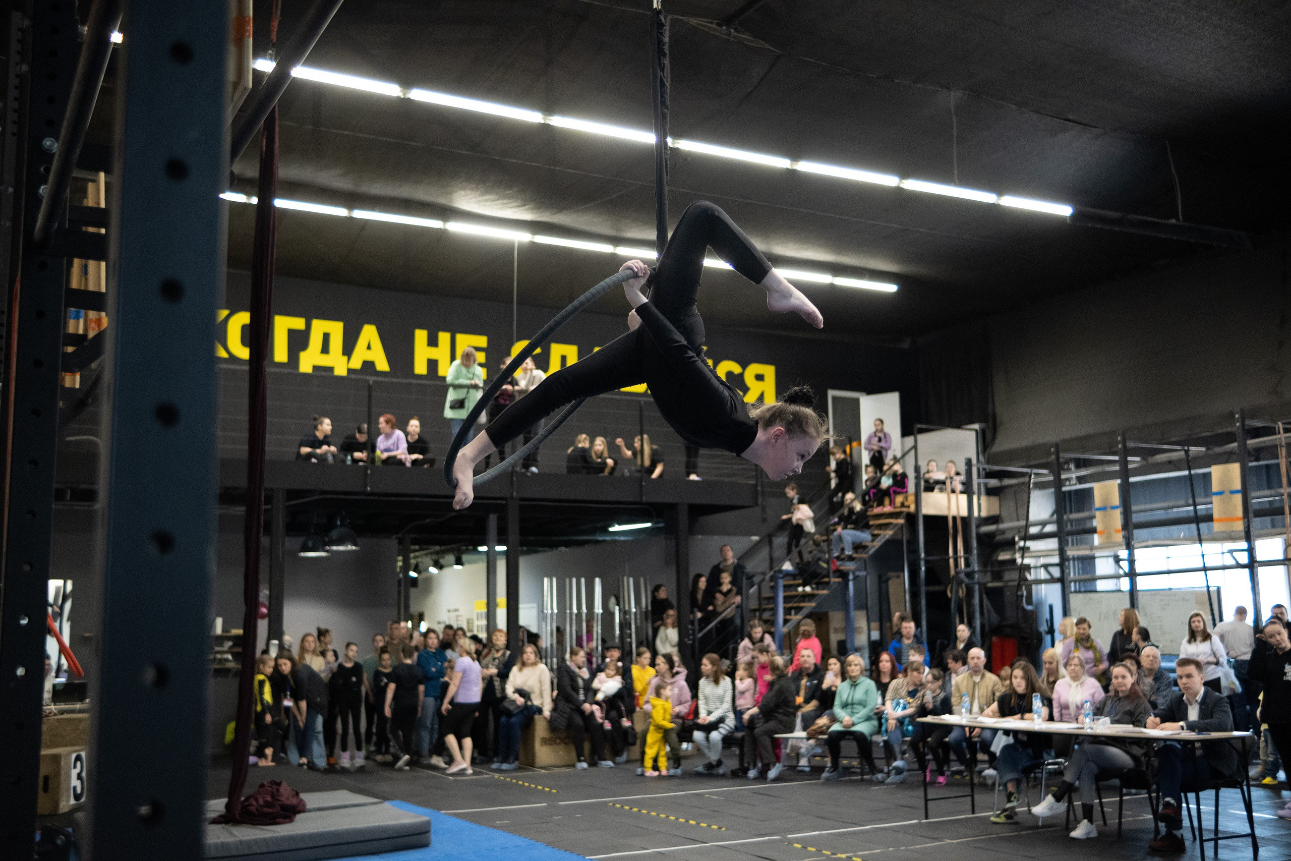 Внутриклубные соревнования по воздушной гимнастике 02.04.23