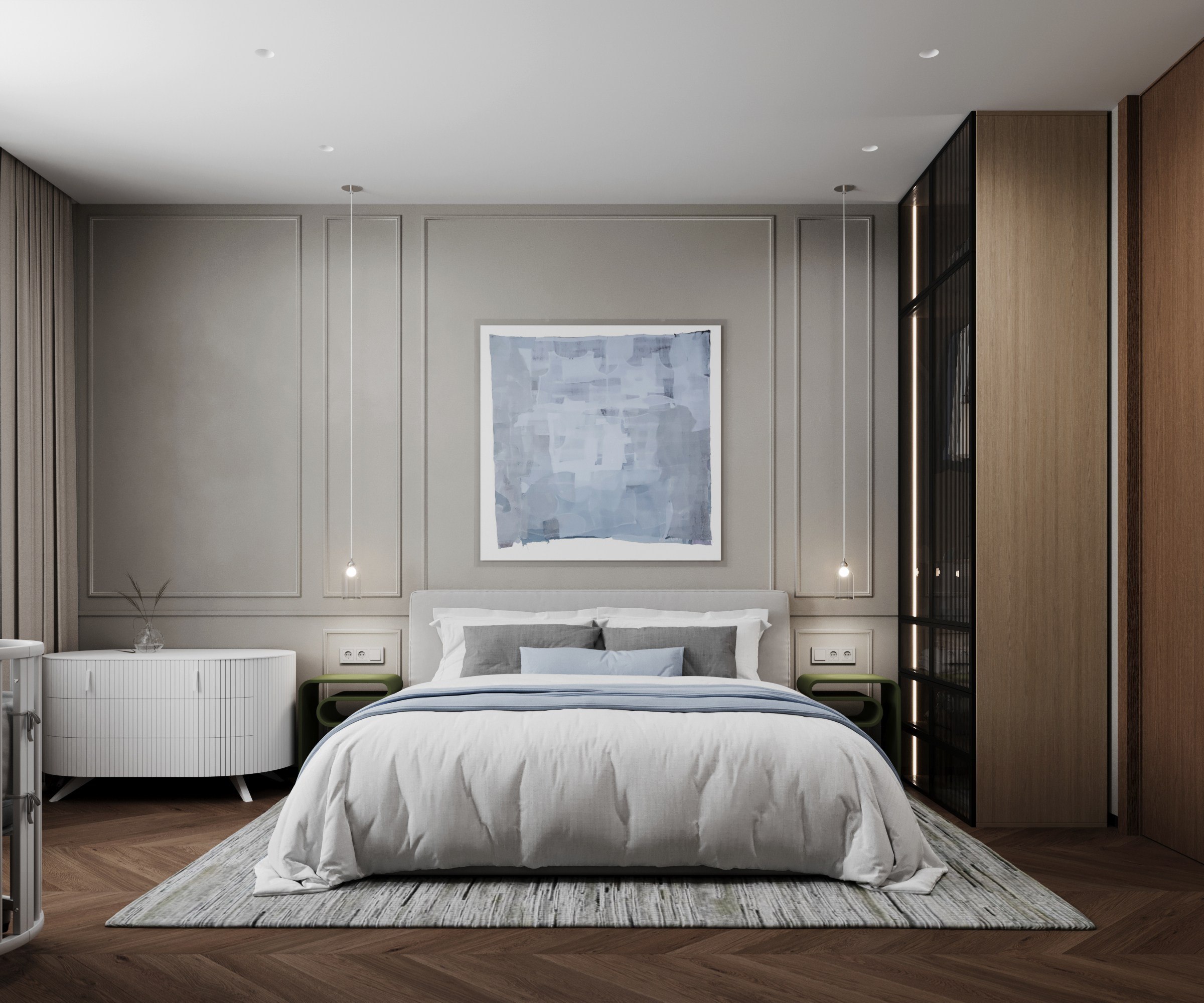 Квартира в Обнинске, 2024 год, 97 м.кв. BYPRITCHINA | студия дизайна интерьера г. Москва