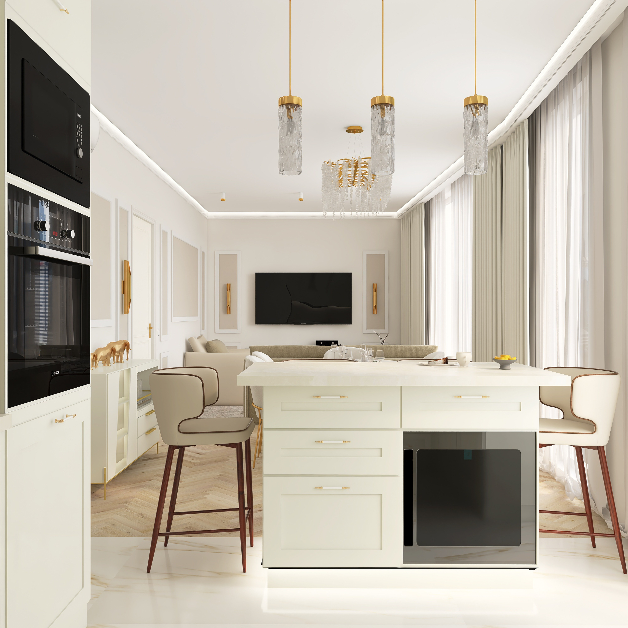 Современный классический интерьер. Главная