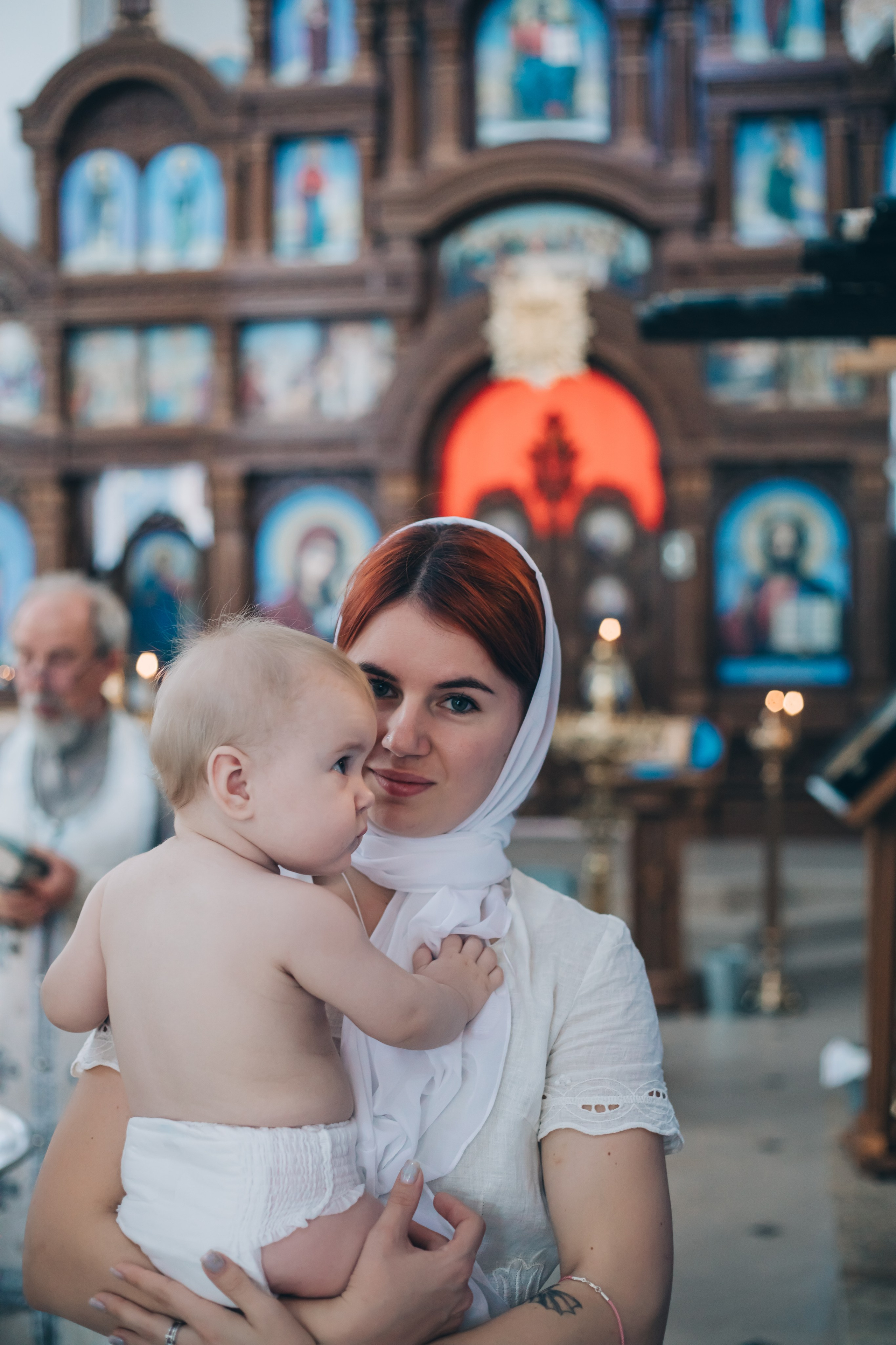 Съемка таинства крещения в Новопокровской. Свадебный и семейный фотограф в Краснодарском крае Мария Данилкина