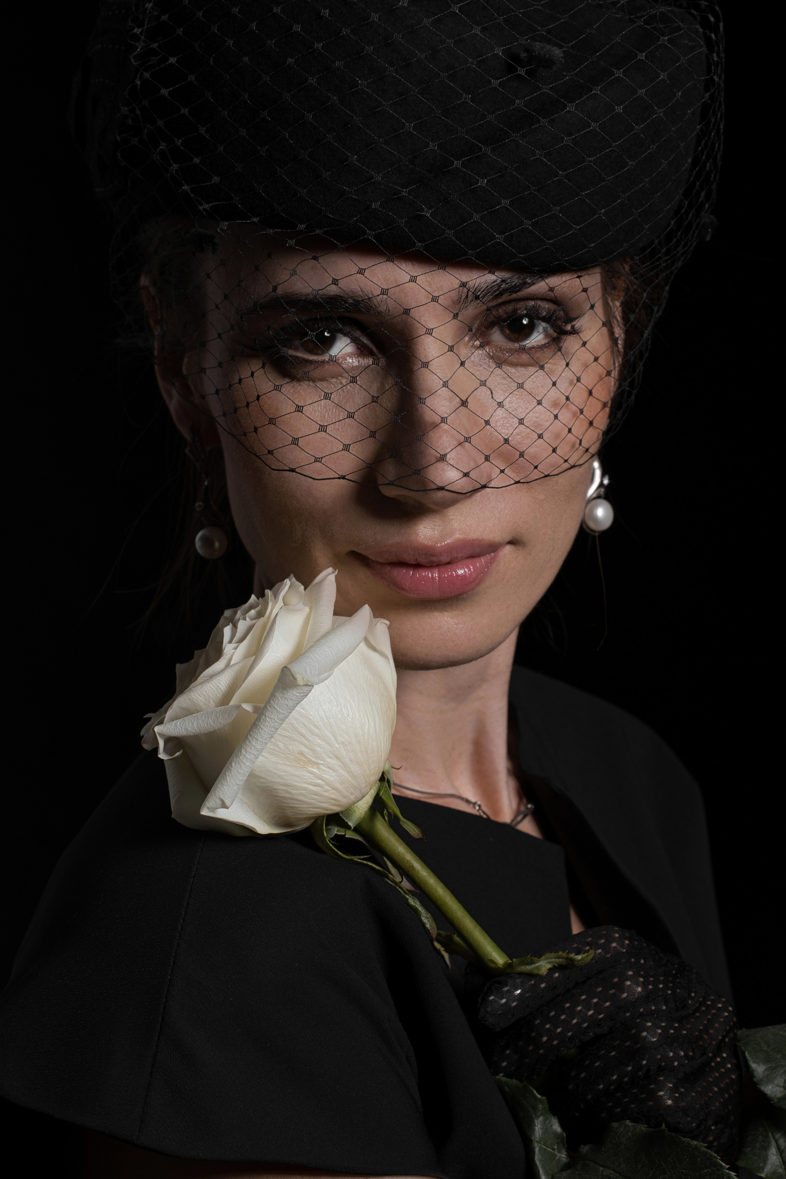 Роза в вуали. Фотограф Денис Кривопусков