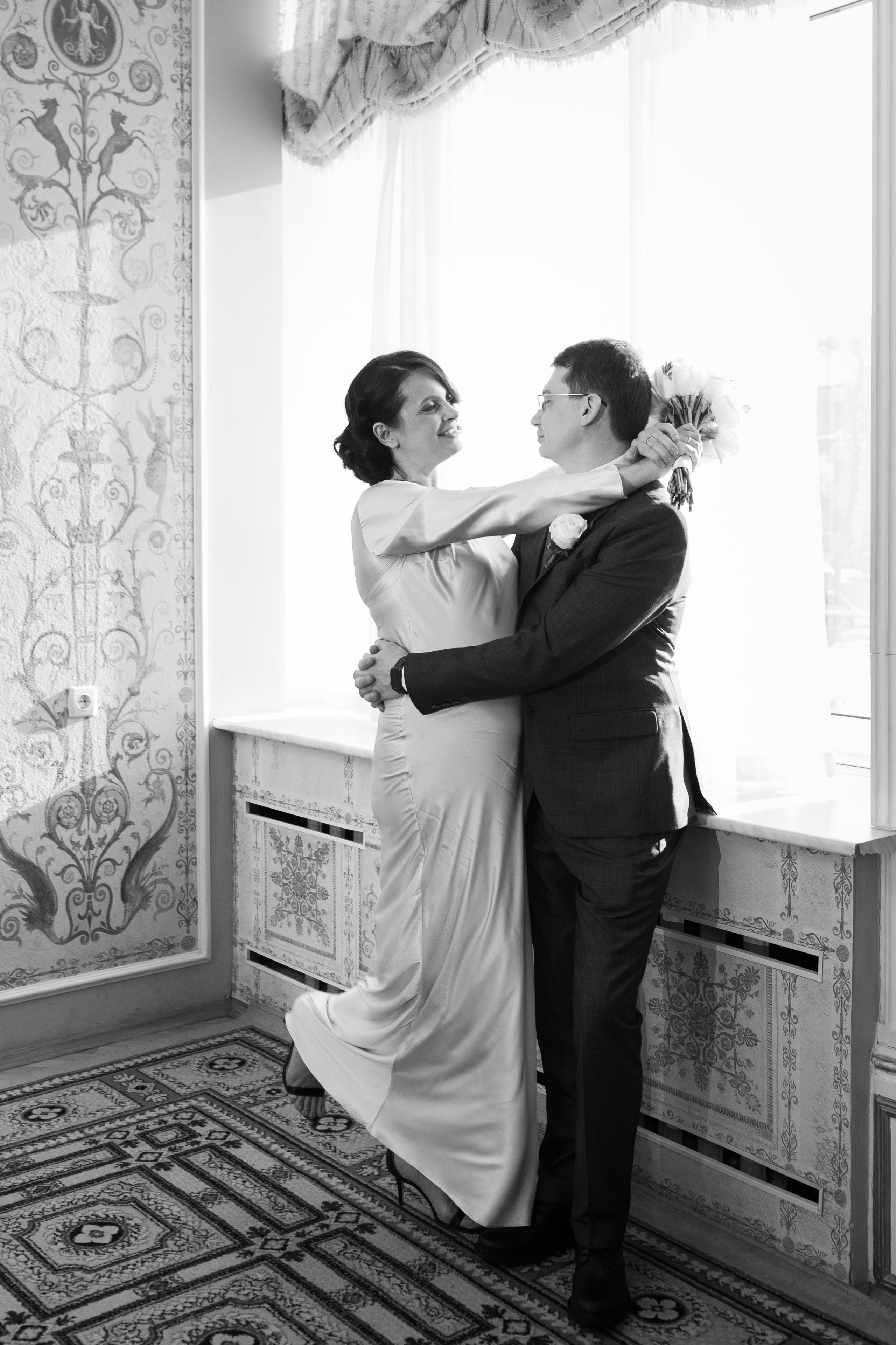 Съемка регистрации в Грибоедовском ЗАГСе. Фотографы в Москве Светлана Устинова и Сергей Грачев