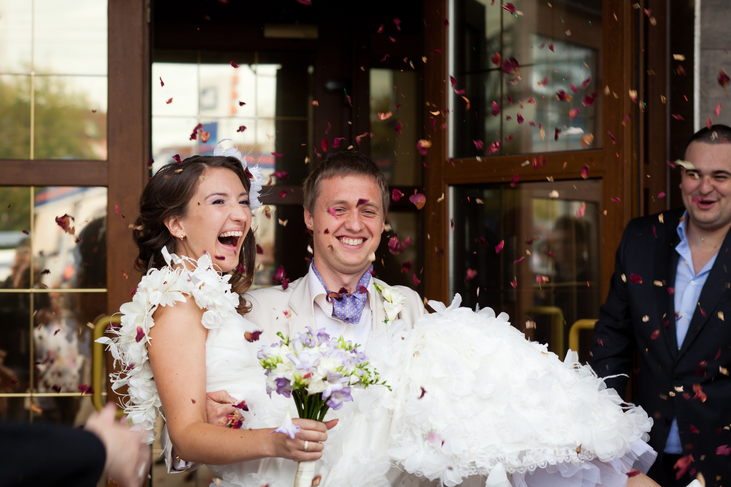 Съемка свадьбы в Серебряном бору. Фотографы в Москве Светлана Устинова и Сергей Грачев