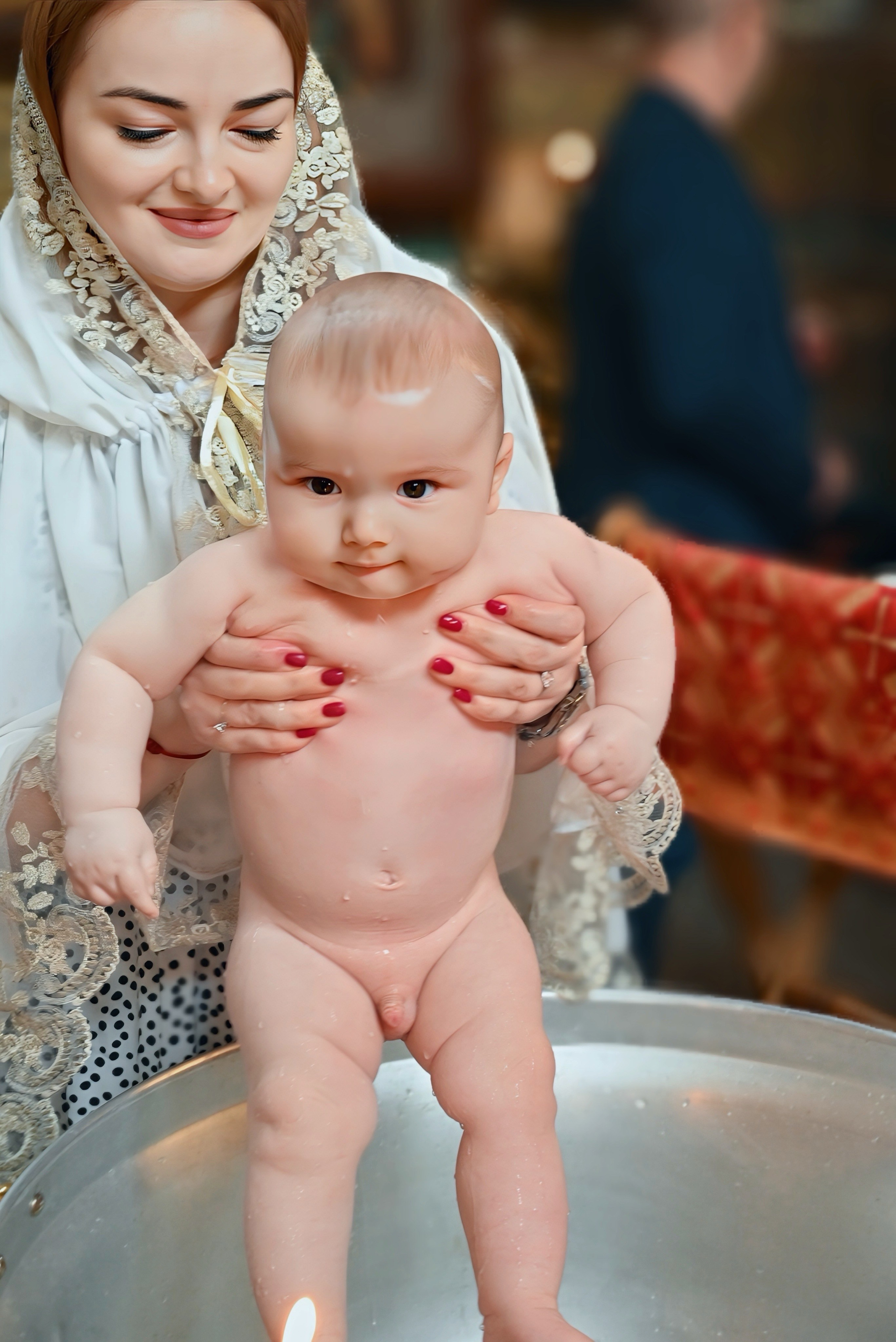 Крещение мама Лилия. Семейный и детский фотограф Москва
