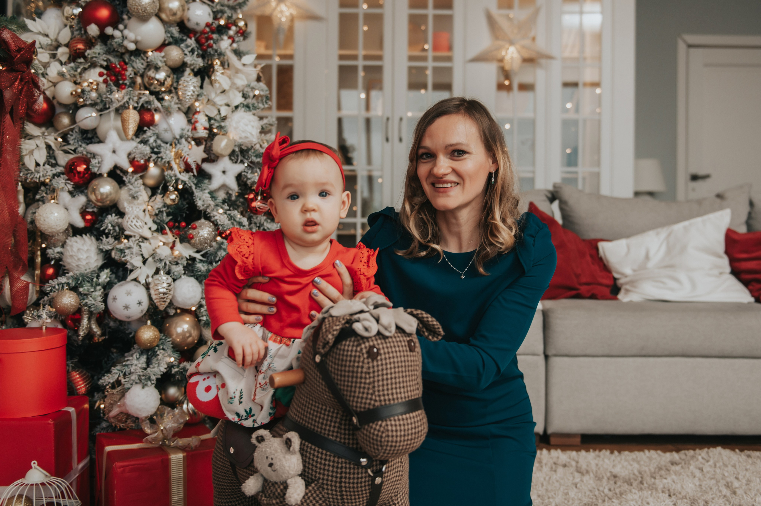 Новогодняя студийная съемка для малышки. Свадебный и семейный фотограф София Невская