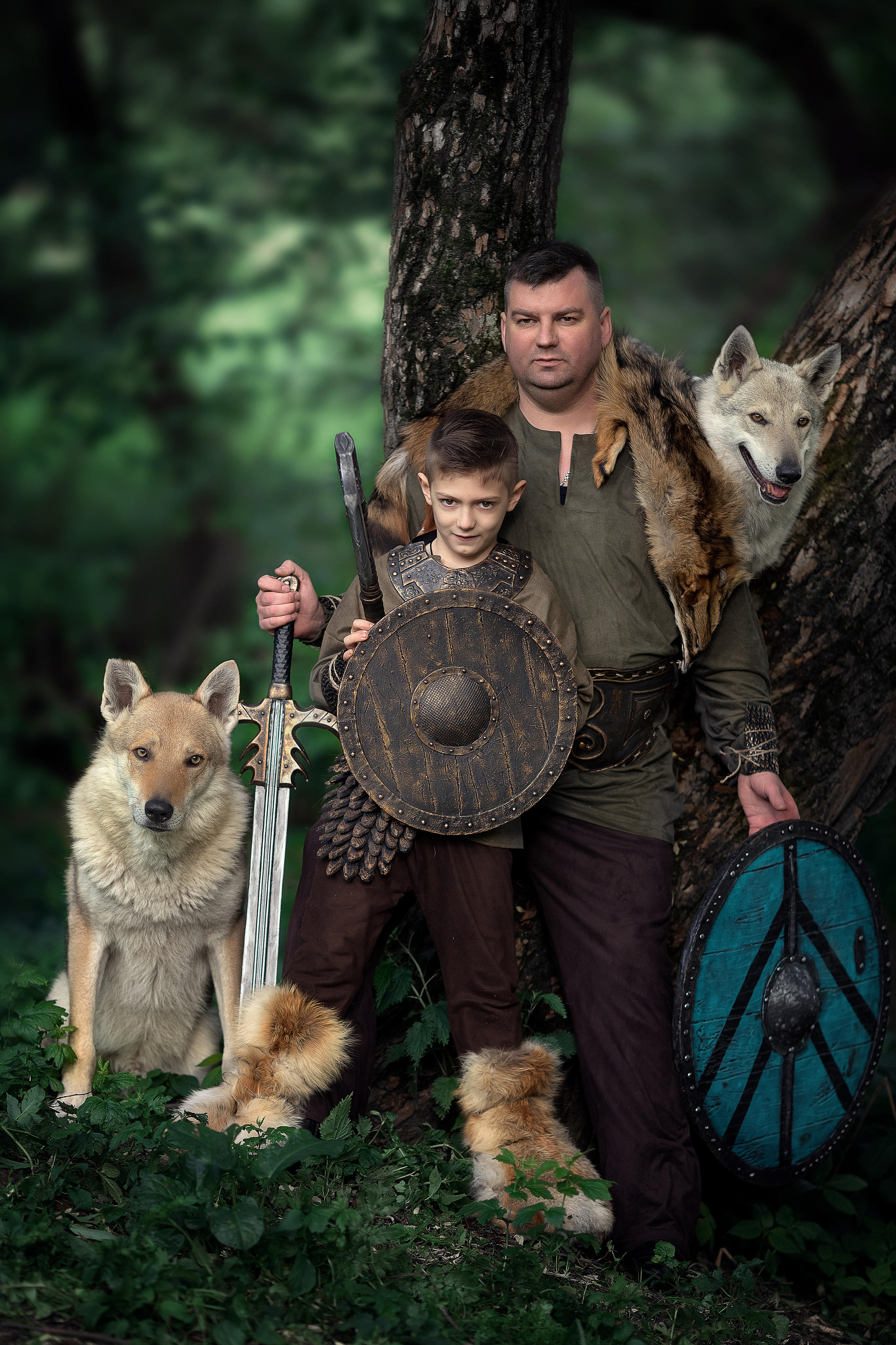 Viking & Wolf. Children’s and family photographer Ekaterina Ureva in Moscow