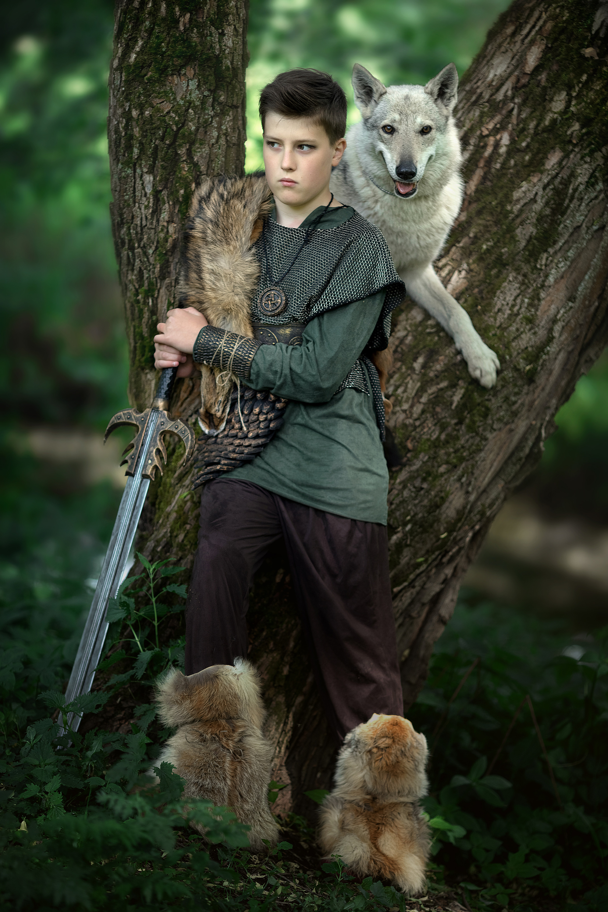 Viking & Wolf. Children’s and family photographer Ekaterina Ureva in Moscow