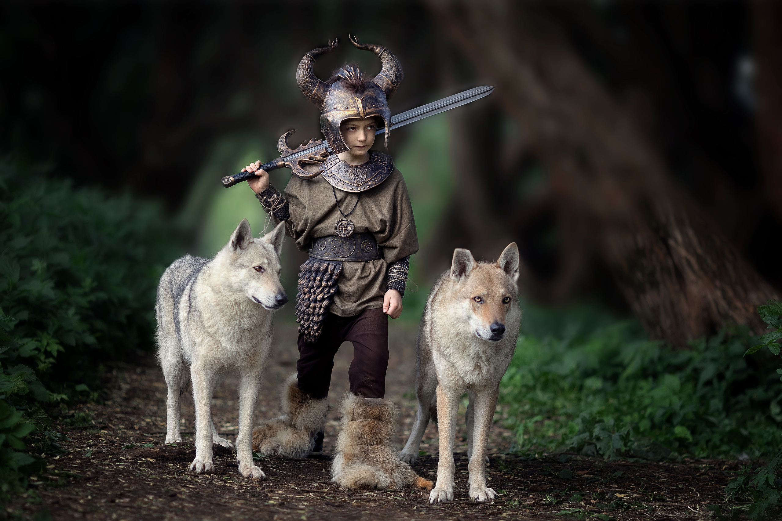 Viking & Wolf. Children’s and family photographer Ekaterina Ureva in Moscow